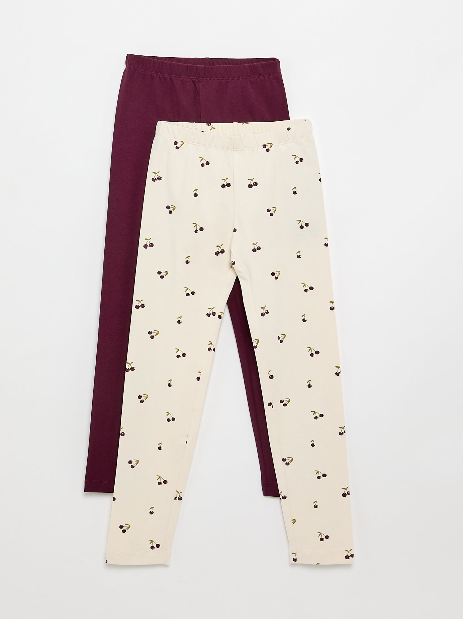 Lot de 2 leggings longs - Blanc