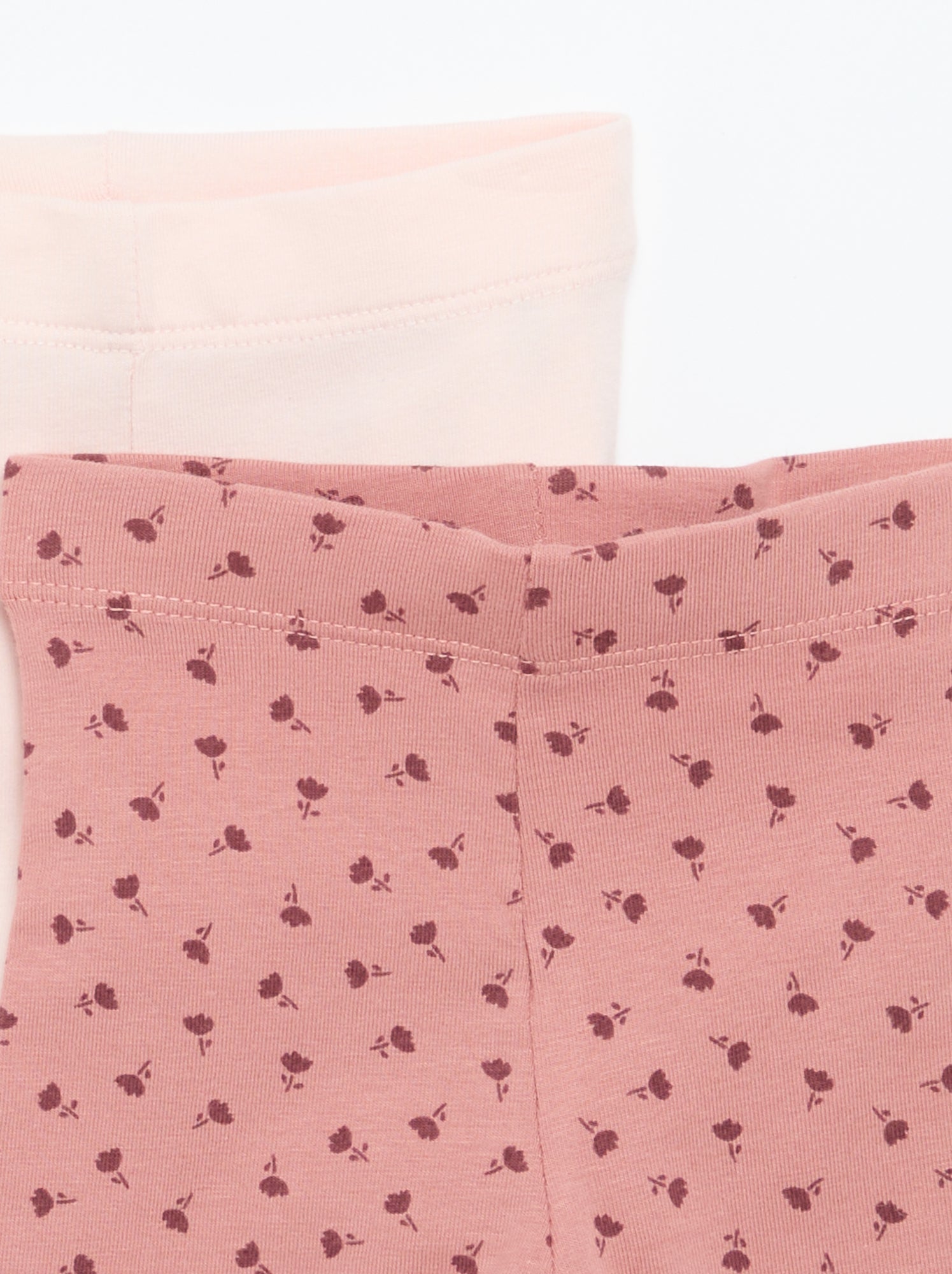 Lot de 2 leggings longs - Rose