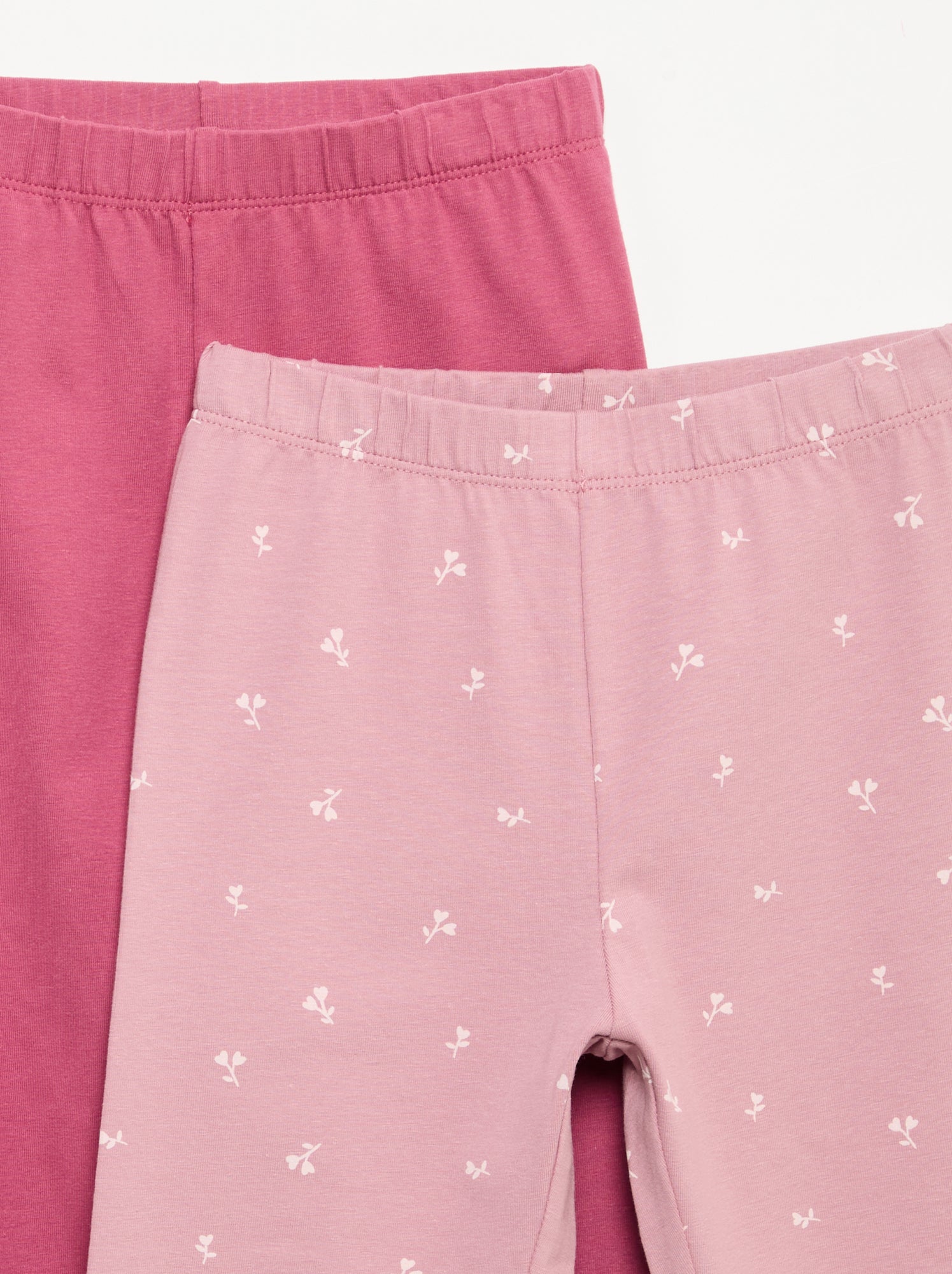 Lot de 2 leggings longs - Rose