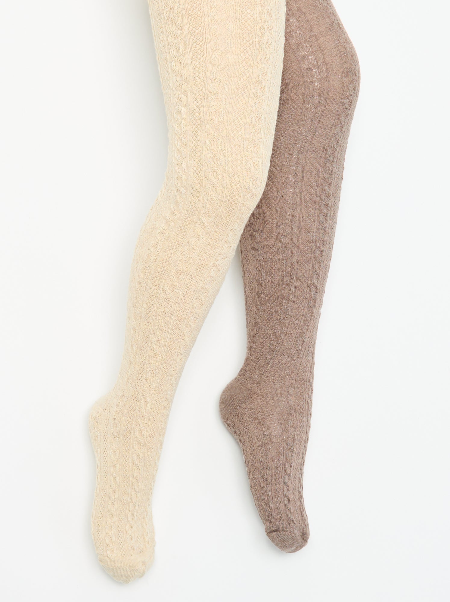Lot de 2 paires de collants - Beige