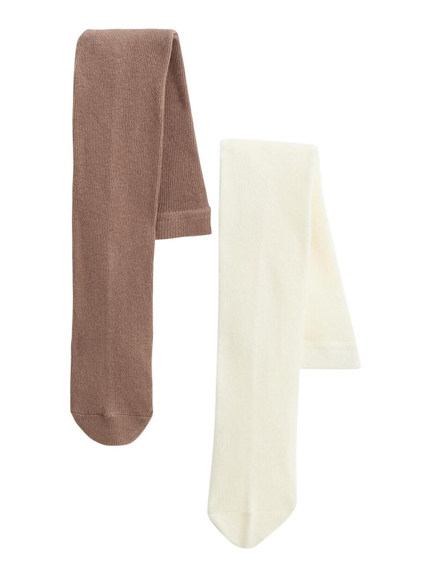 Lot de 2 paires de collants enfant Matcha - Marron