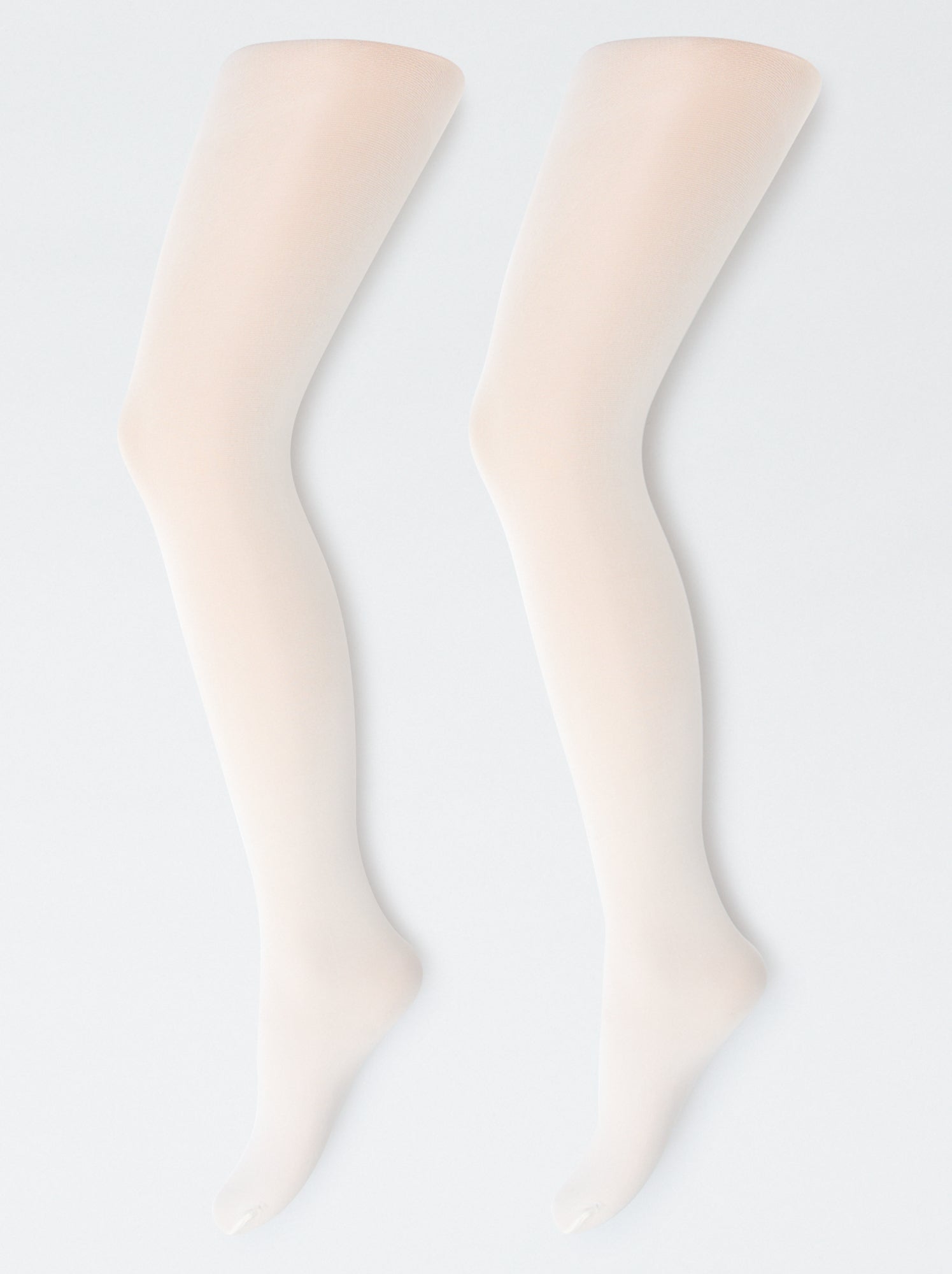 Lot de 2 paires de collants légers - Blanc