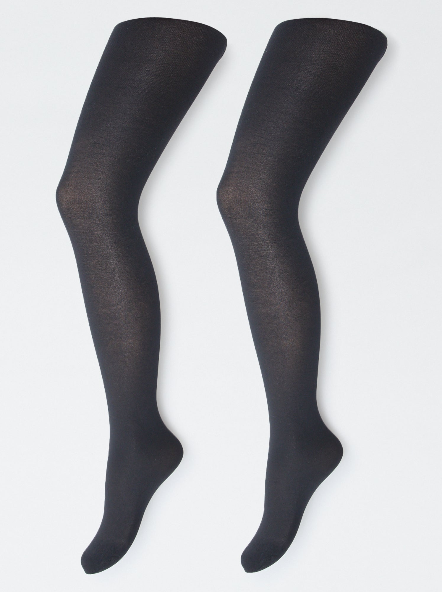 Lot de 2 paires de collants légers - Noir