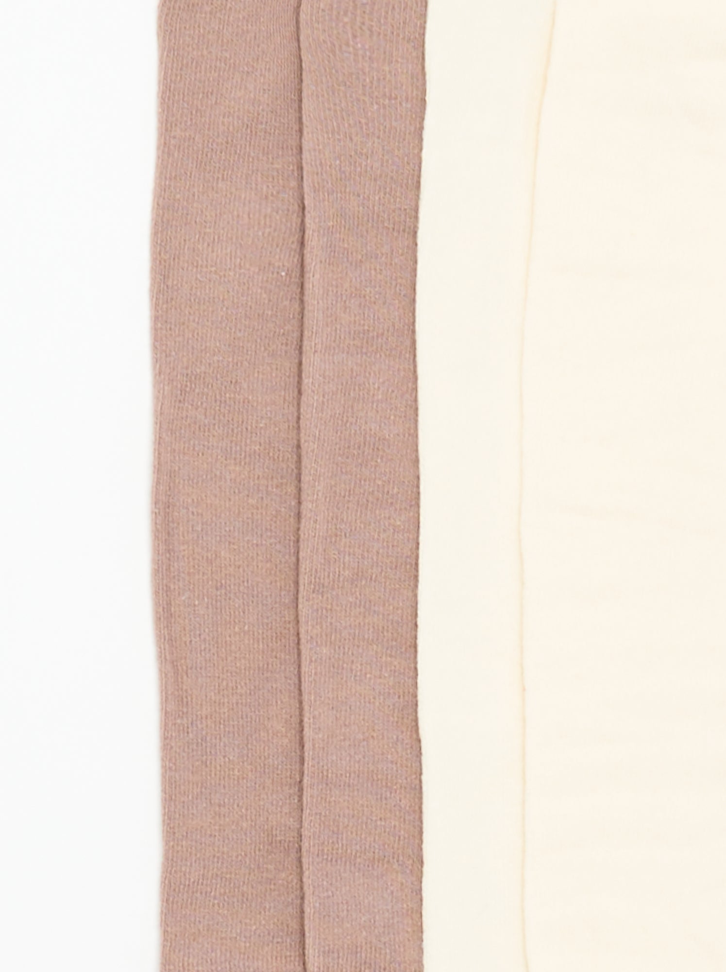 Lot de 2 paires de collants unies - Beige