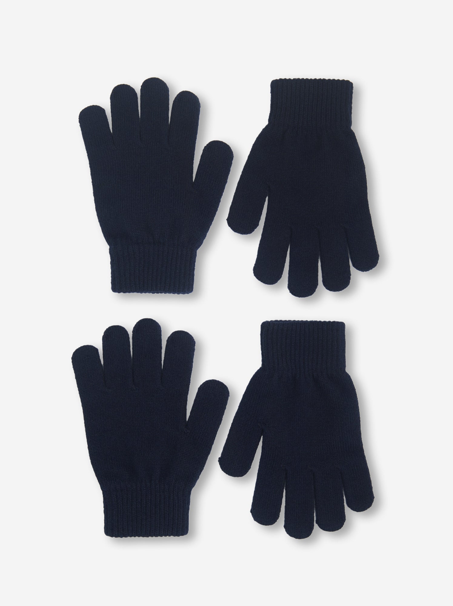 Lot de 2 paires de gants en maille - Bleu