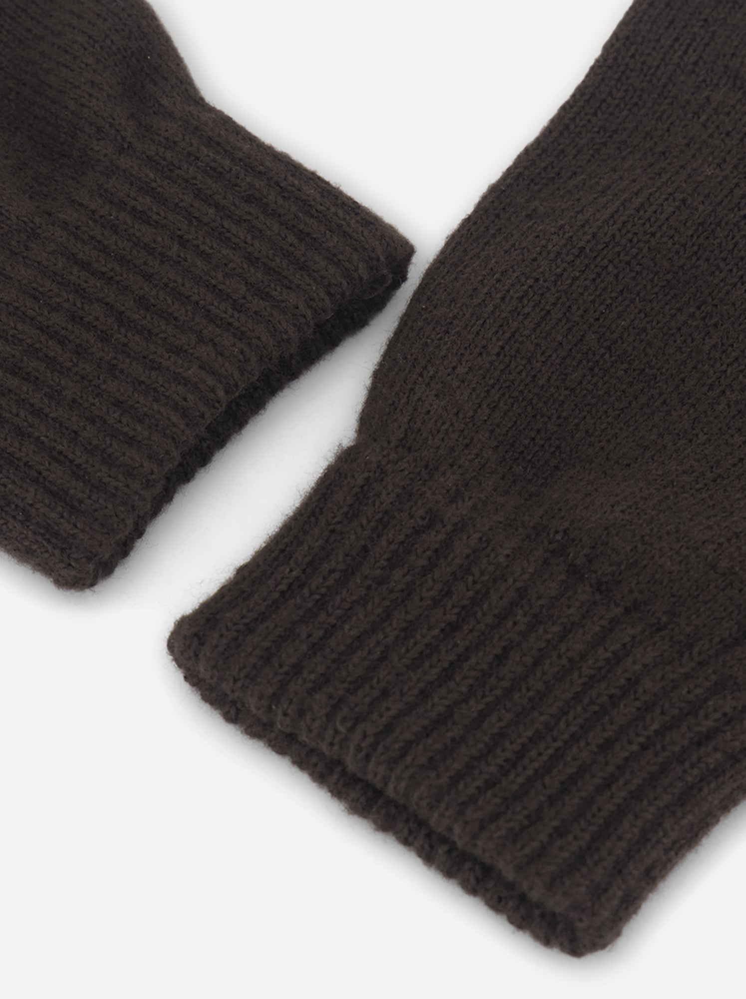 Lot de 2 paires de gants en maille - Marron