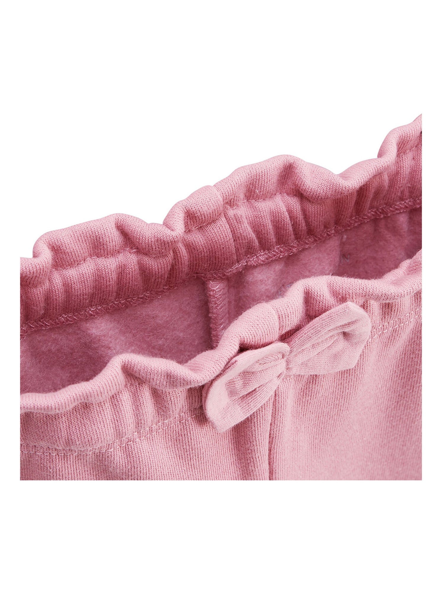 Lot de 2 pantalons bébé en molleton dina - Rose