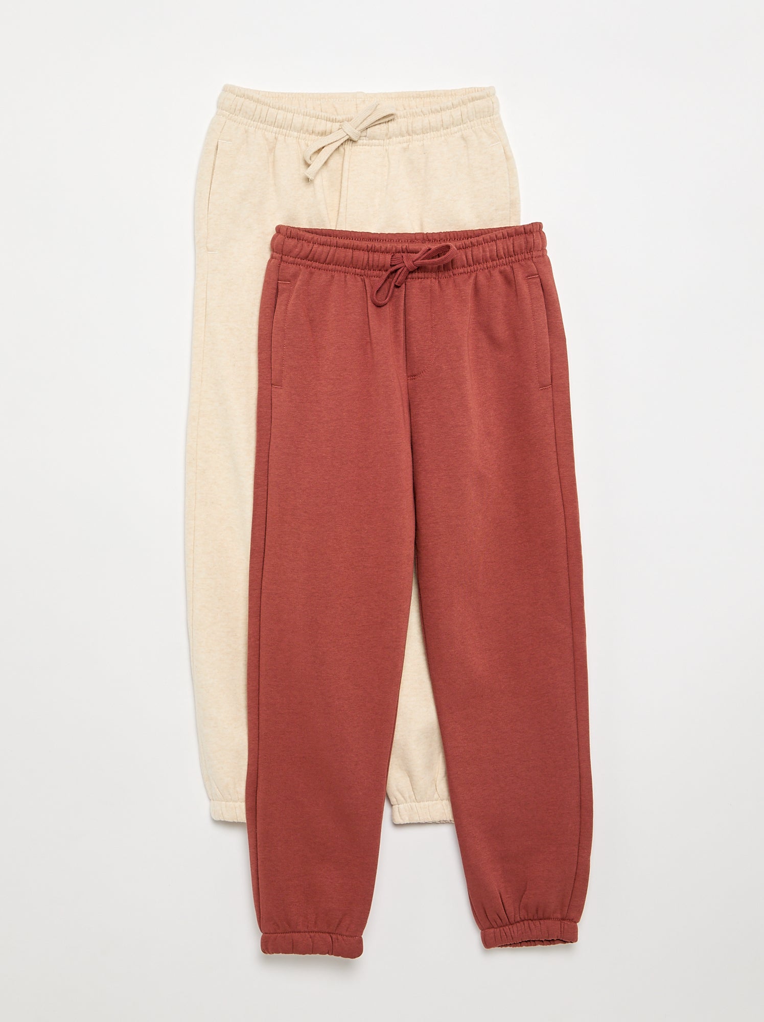 Lot de 2 pantalons de jogging - Beige
