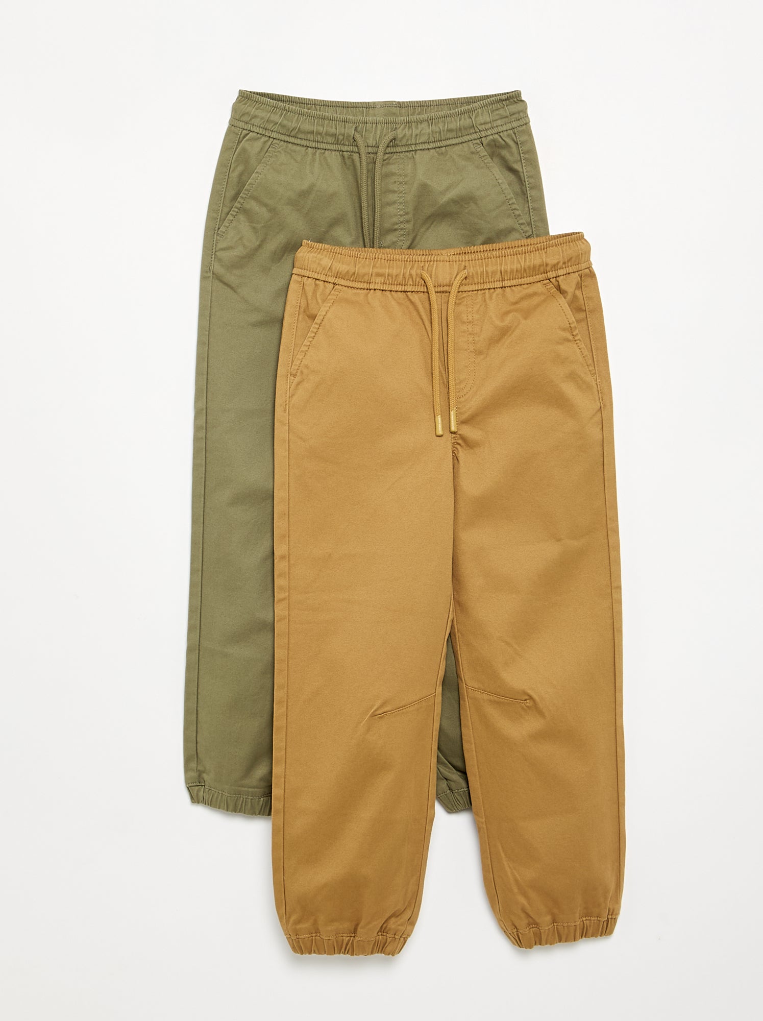 Lot de 2 pantalons de jogging en twill - Jaune