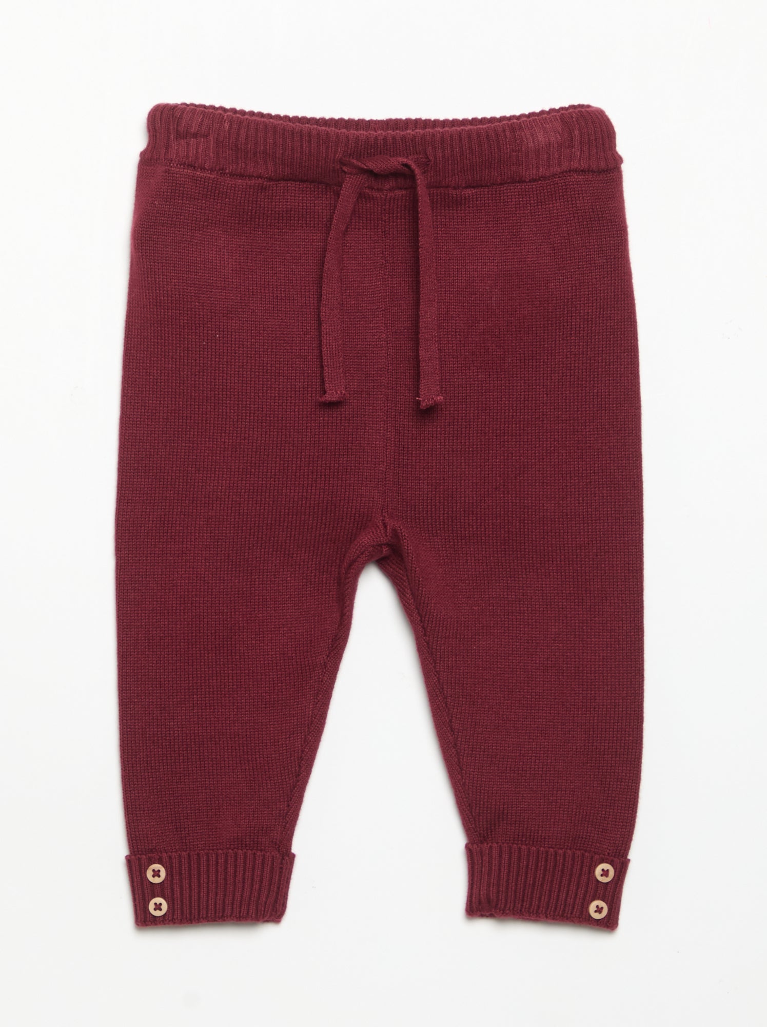 Lot de 2 pantalons en coton tricoté - Beige (GFM52_3)