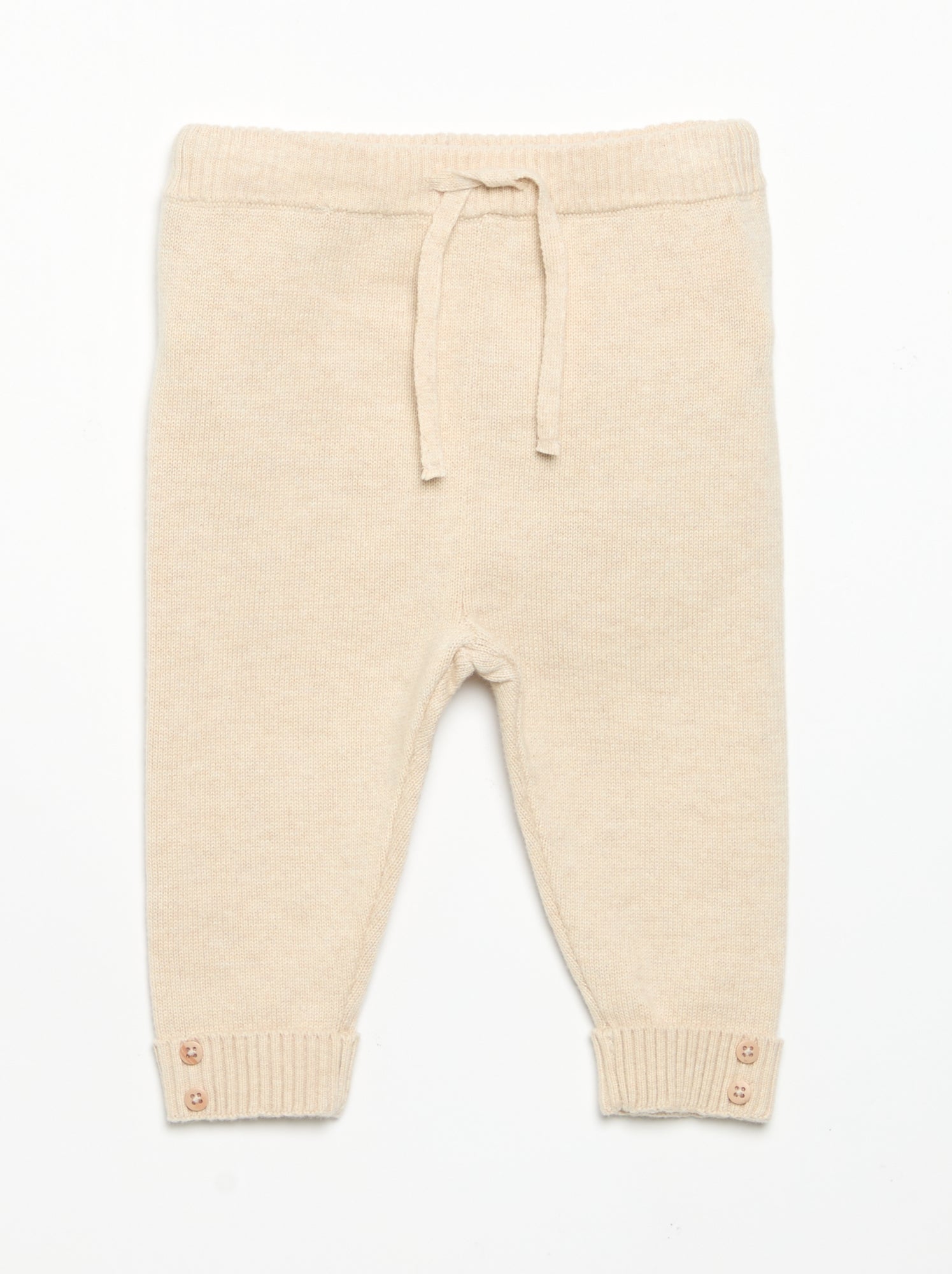 Lot de 2 pantalons en coton tricoté - Bleu