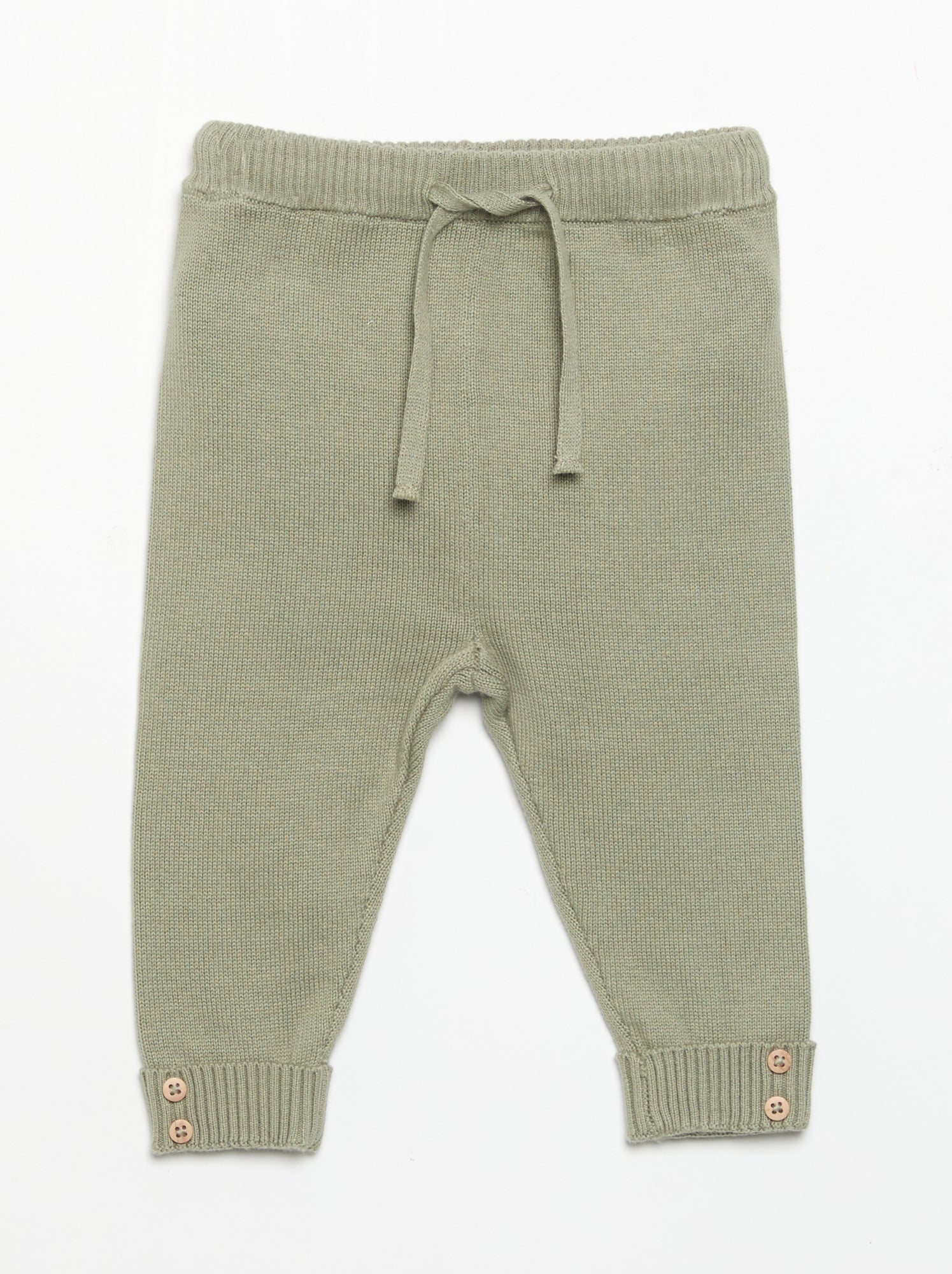 Lot de 2 pantalons en coton tricoté - Gris
