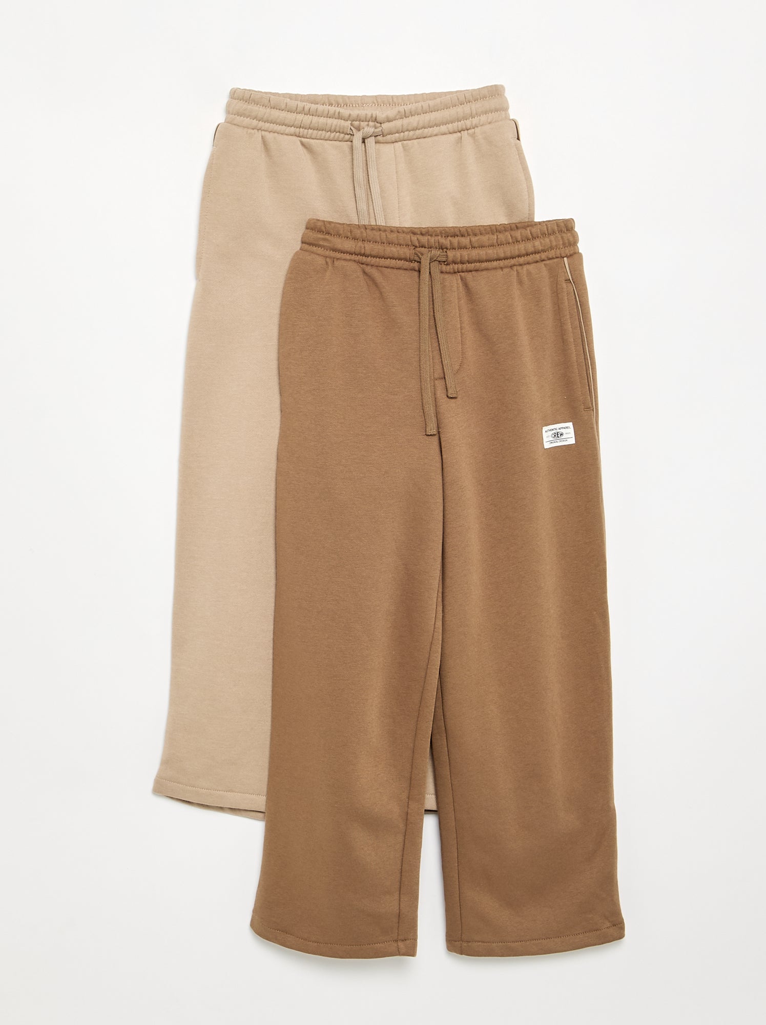Lot de 2 pantalons en polaire - Beige
