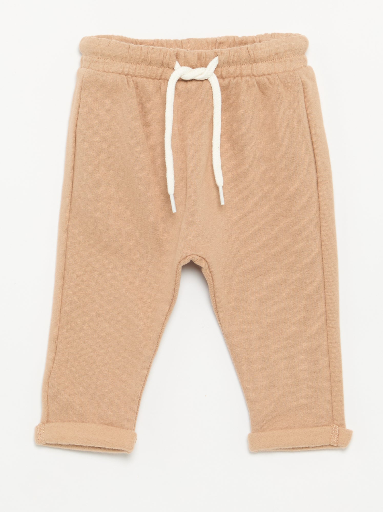 Lot de 2 pantalons forme sarouel en molleton - Beige