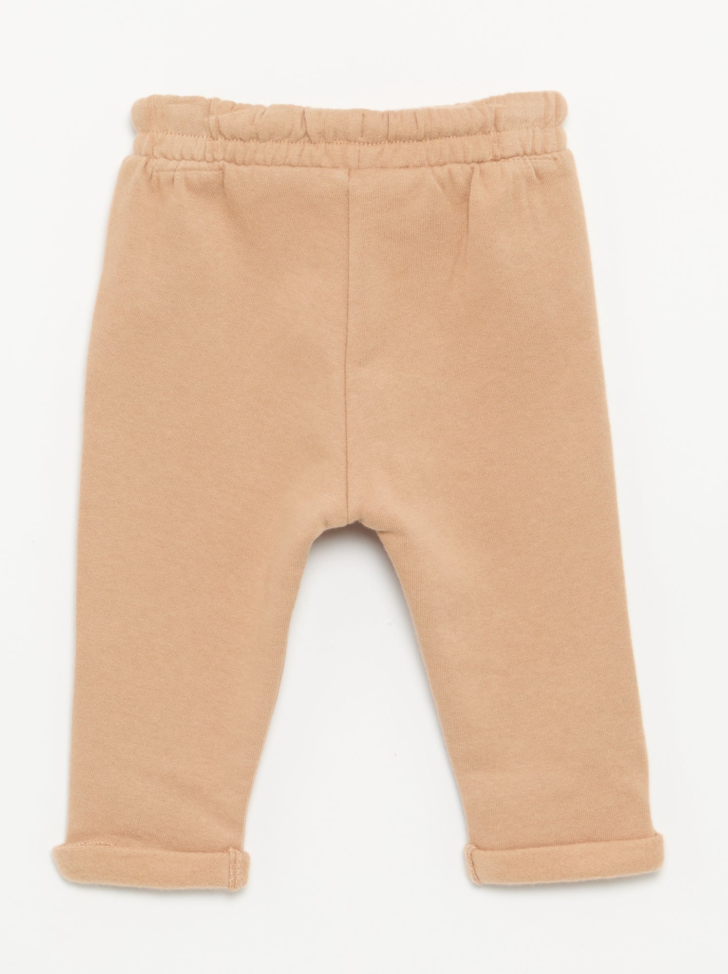 Lot de 2 pantalons forme sarouel en molleton - Beige