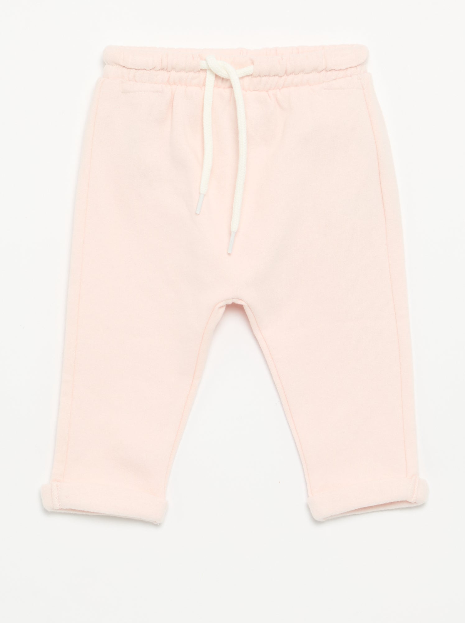 Lot de 2 pantalons forme sarouel en molleton - Rose