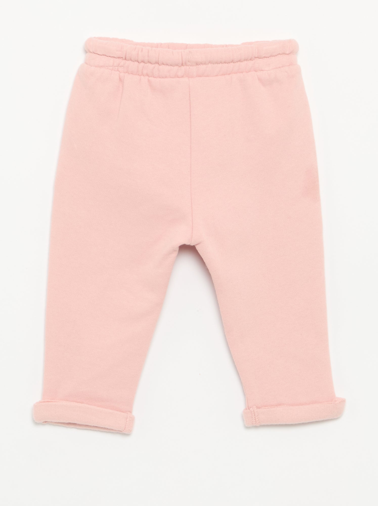 Lot de 2 pantalons forme sarouel en molleton - Rose