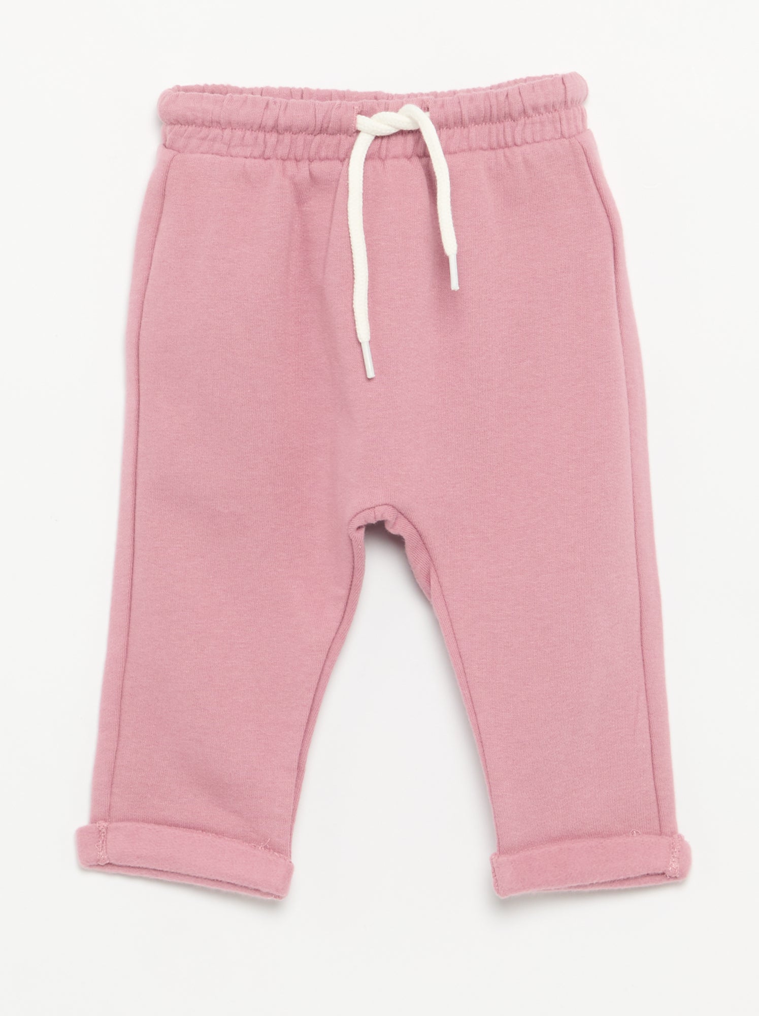 Lot de 2 pantalons forme sarouel en molleton - Violet