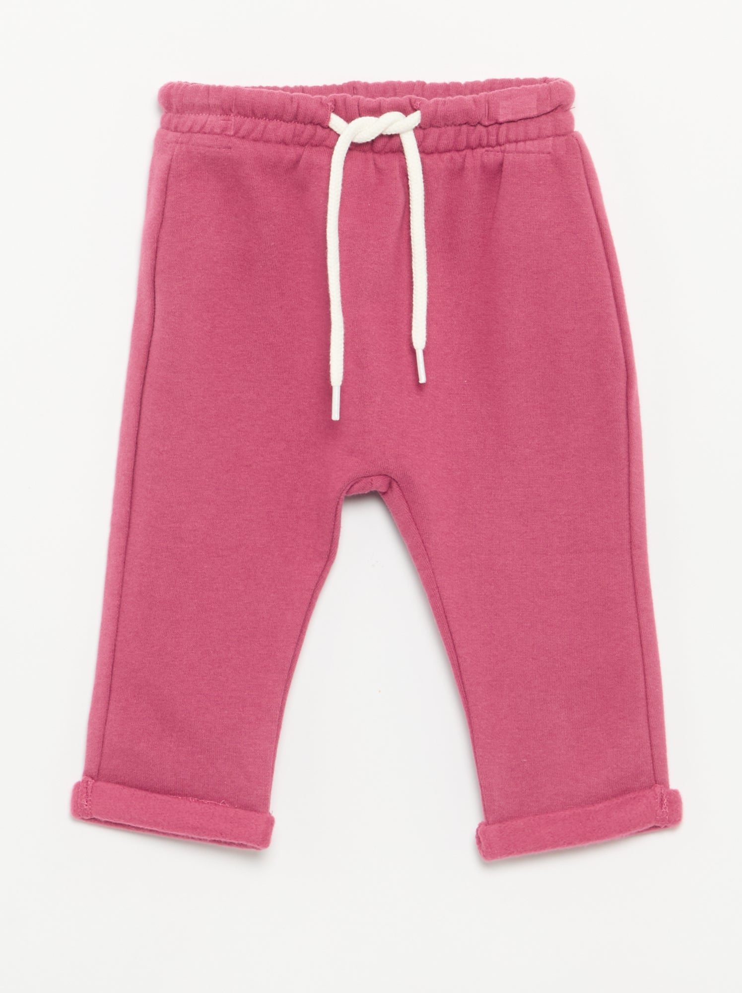 Lot de 2 pantalons forme sarouel en molleton - Violet
