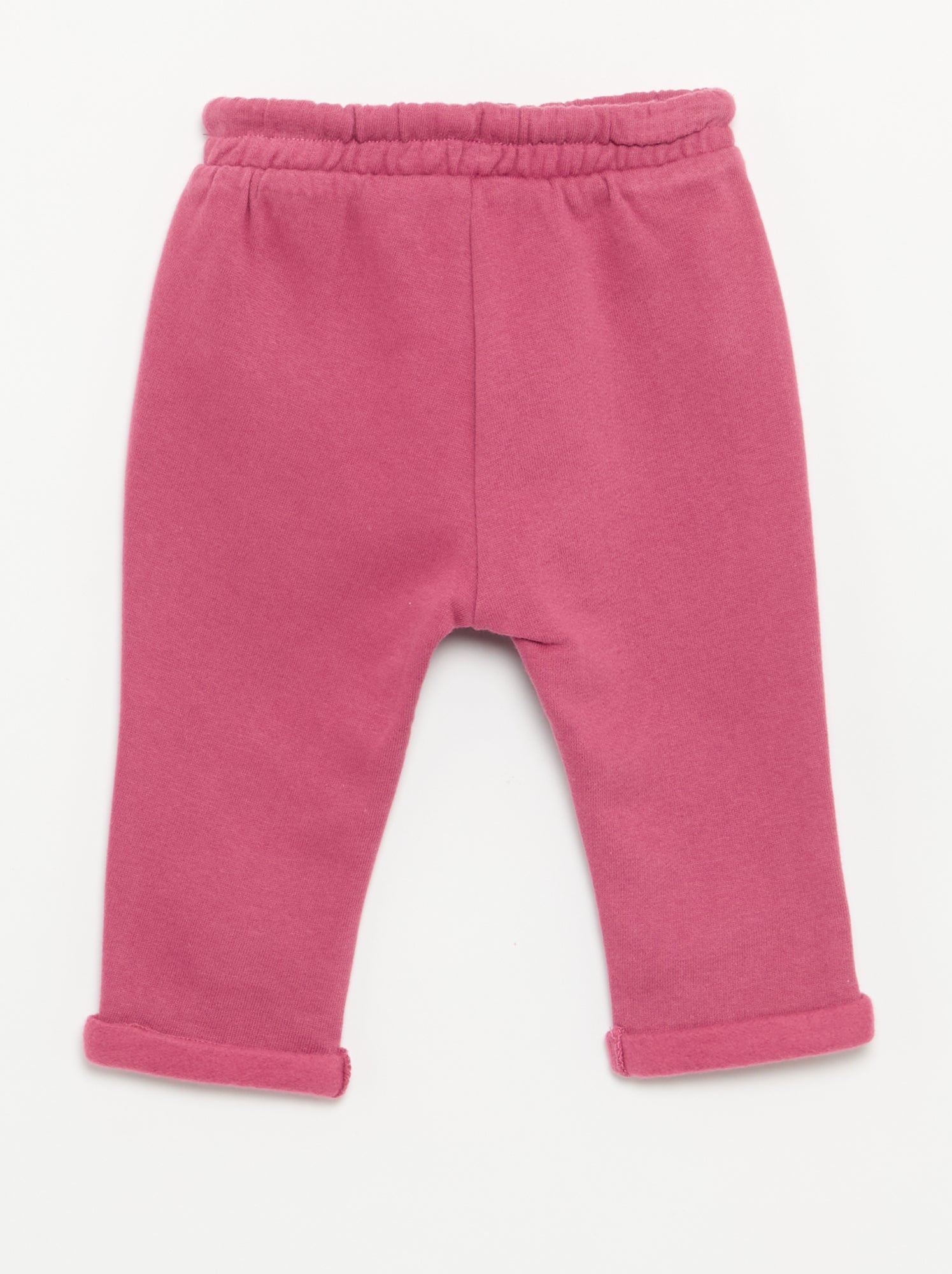 Lot de 2 pantalons forme sarouel en molleton - Violet