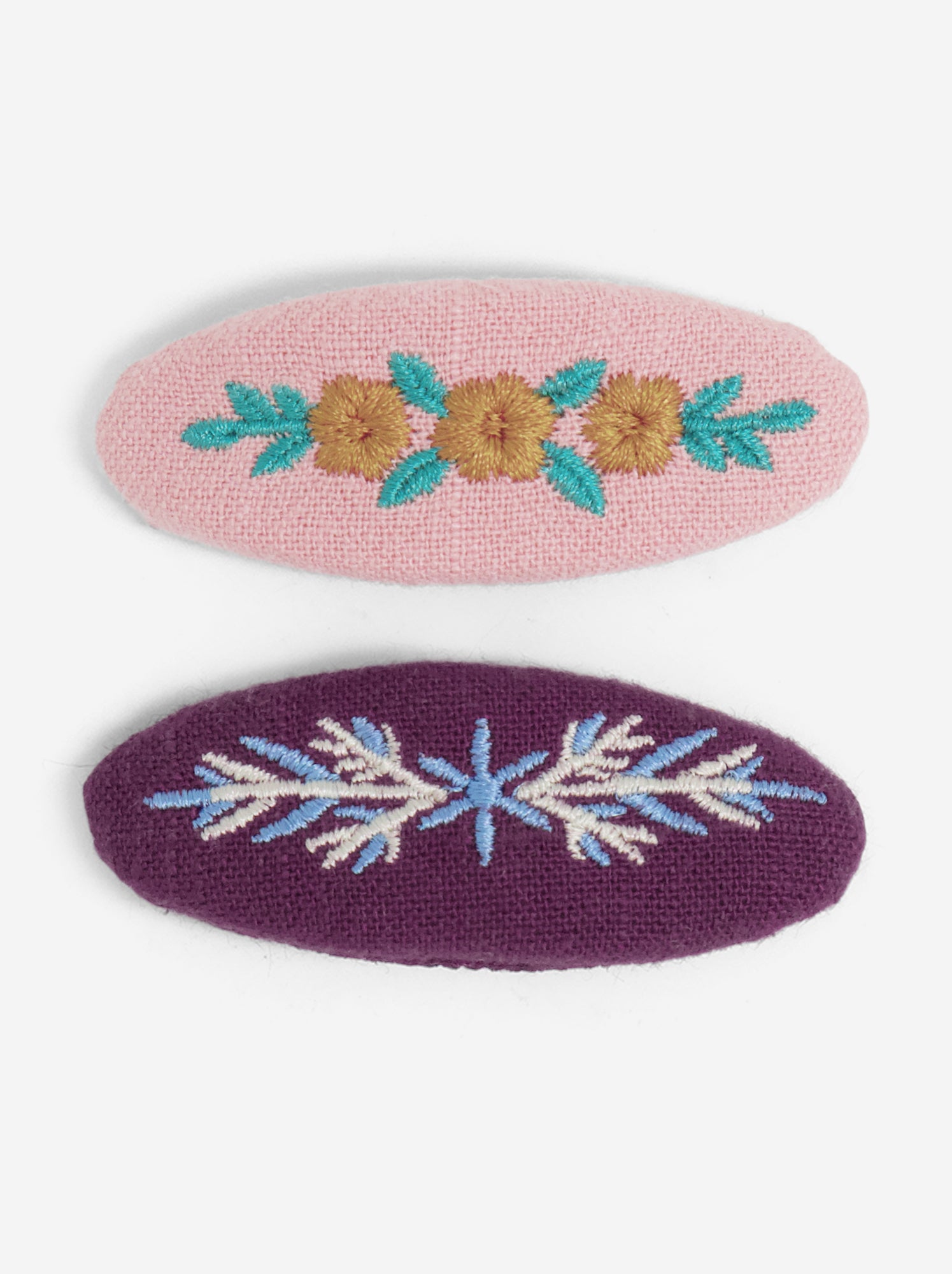 Lot de 2 pinces clic-clac - Rose