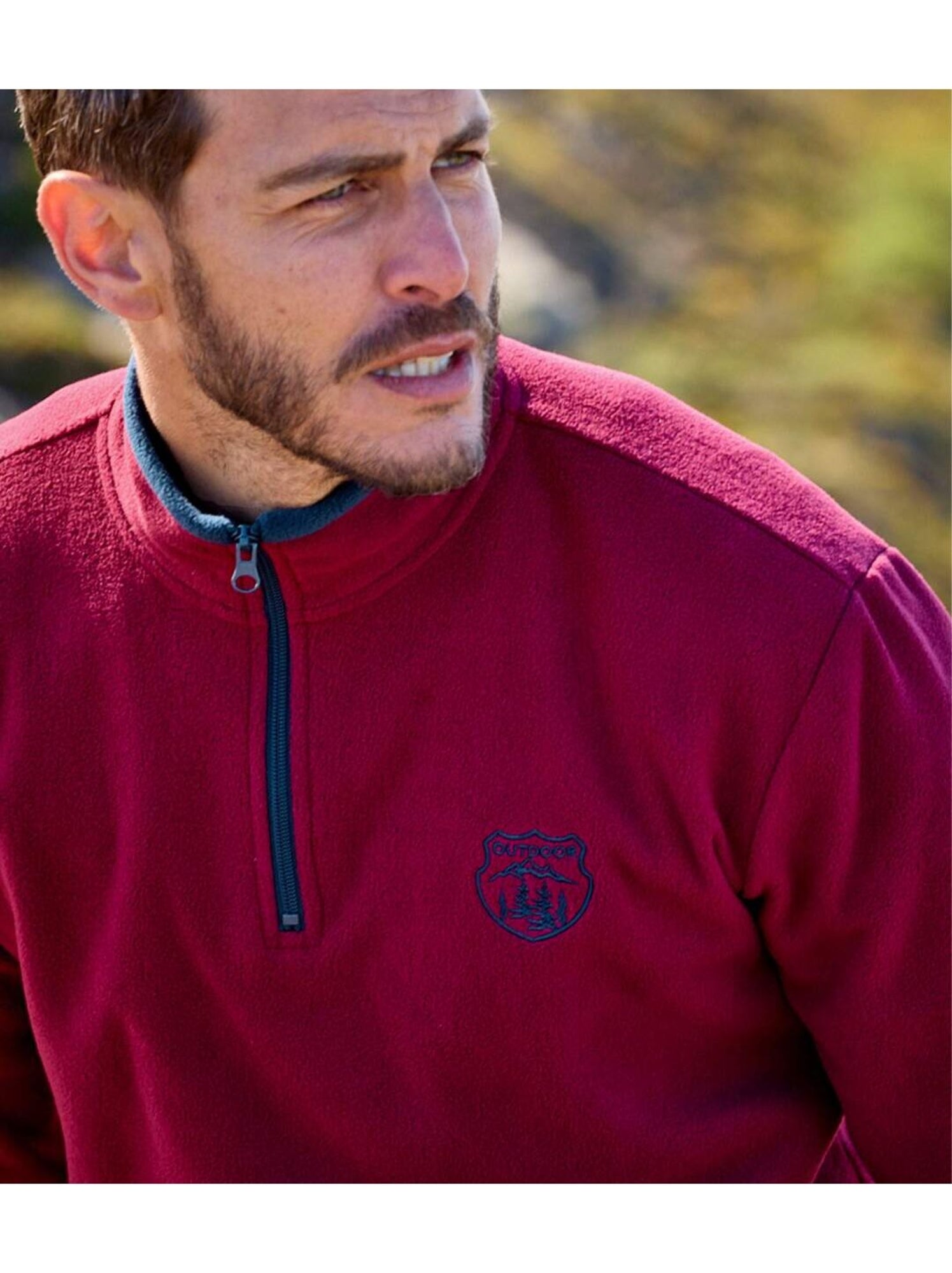 Lot de 2 pulls micropolaires sport   - atlas for men - Bleu Bordeaux