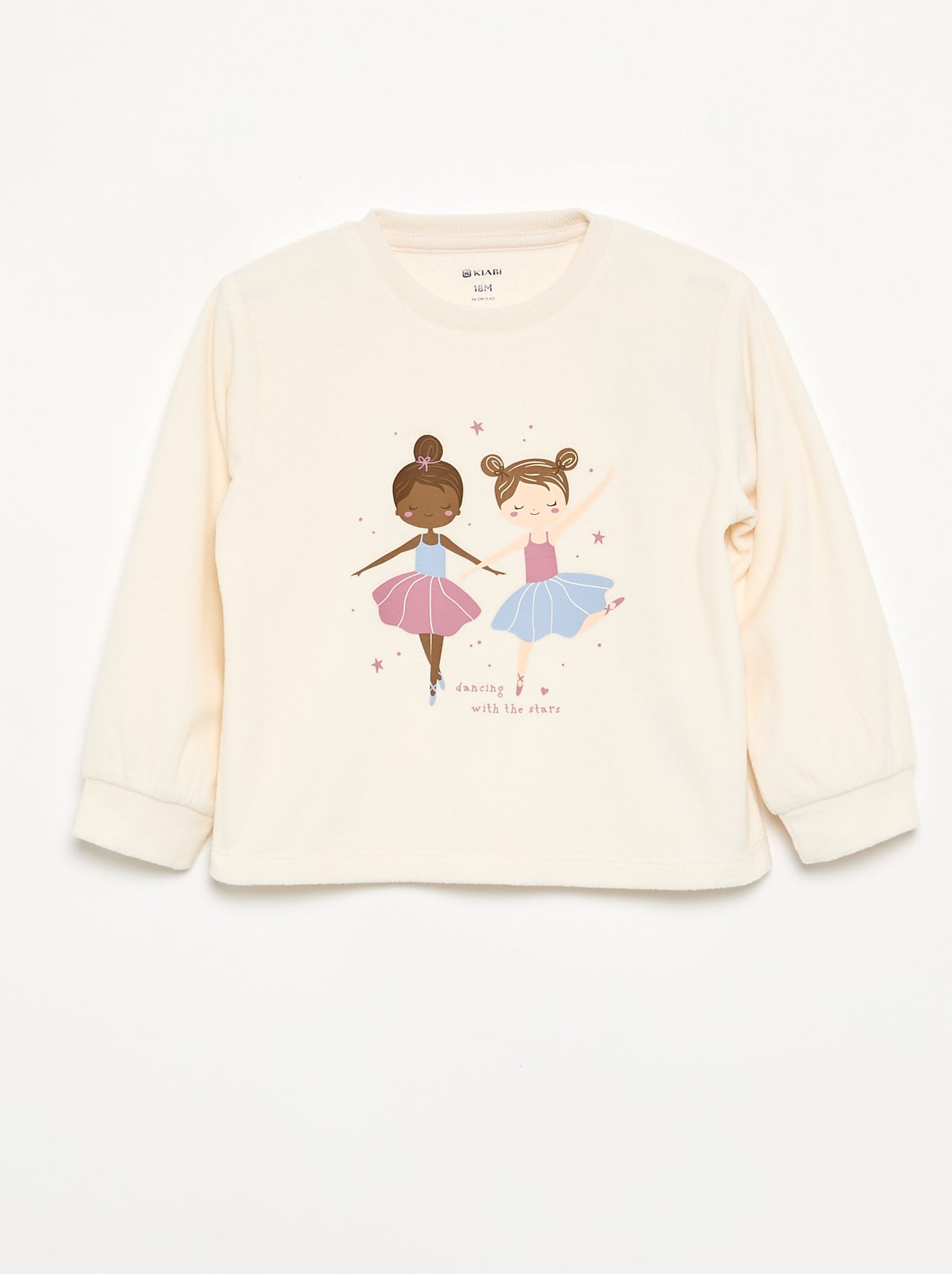 Lot de 2 pyjamas 2 pièces en polaire imprimé - Rose