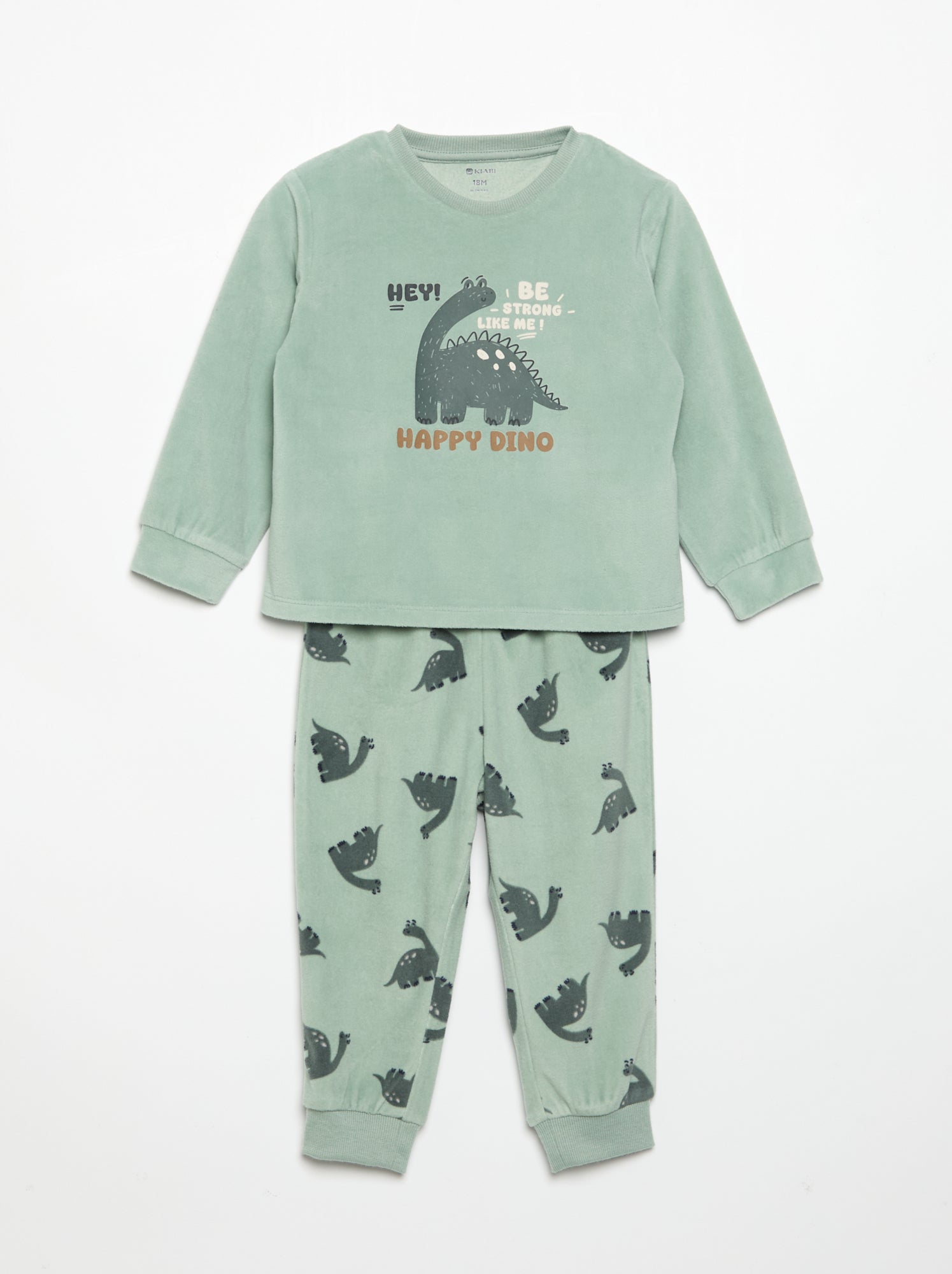Lot de 2 pyjamas 2 pièces en polaire imprimé - Vert