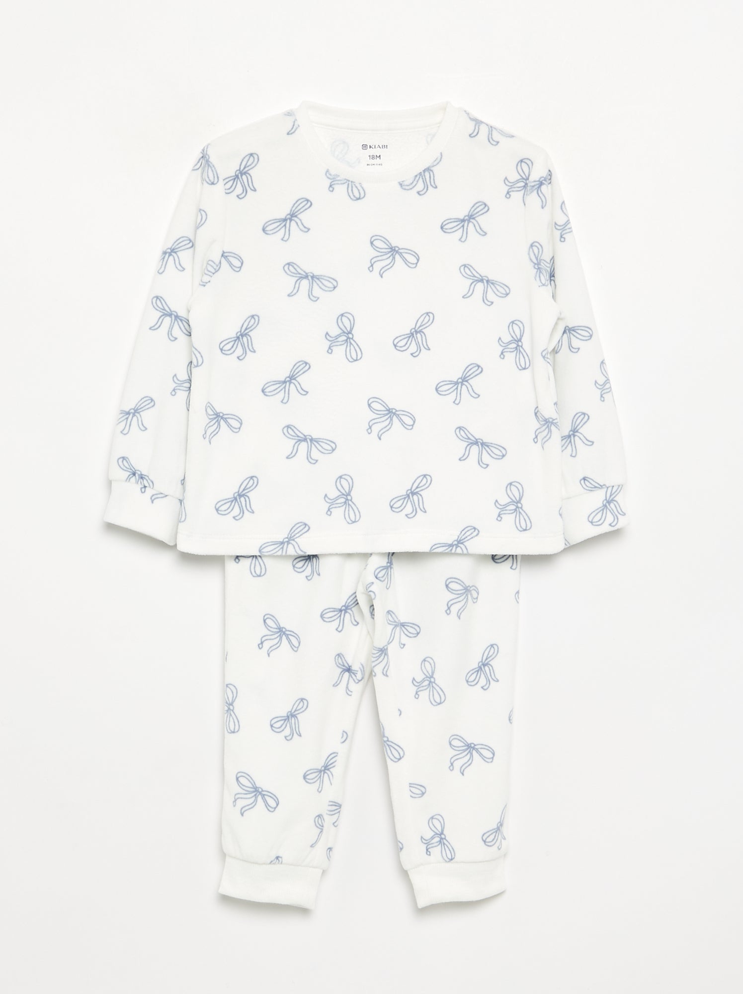 Lot de 2 pyjamas 2 pièces en polaire imprimé - Violet
