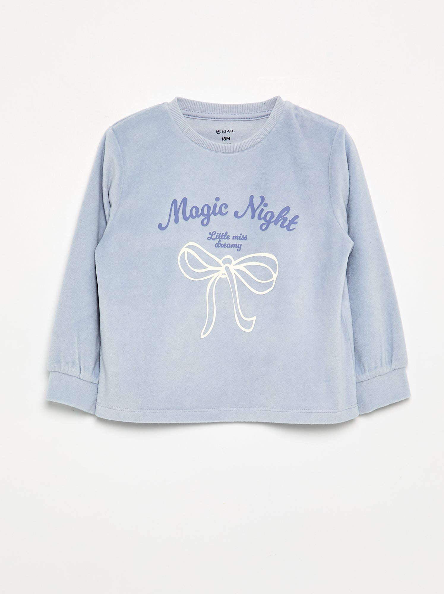 Lot de 2 pyjamas 2 pièces en polaire imprimé - Violet