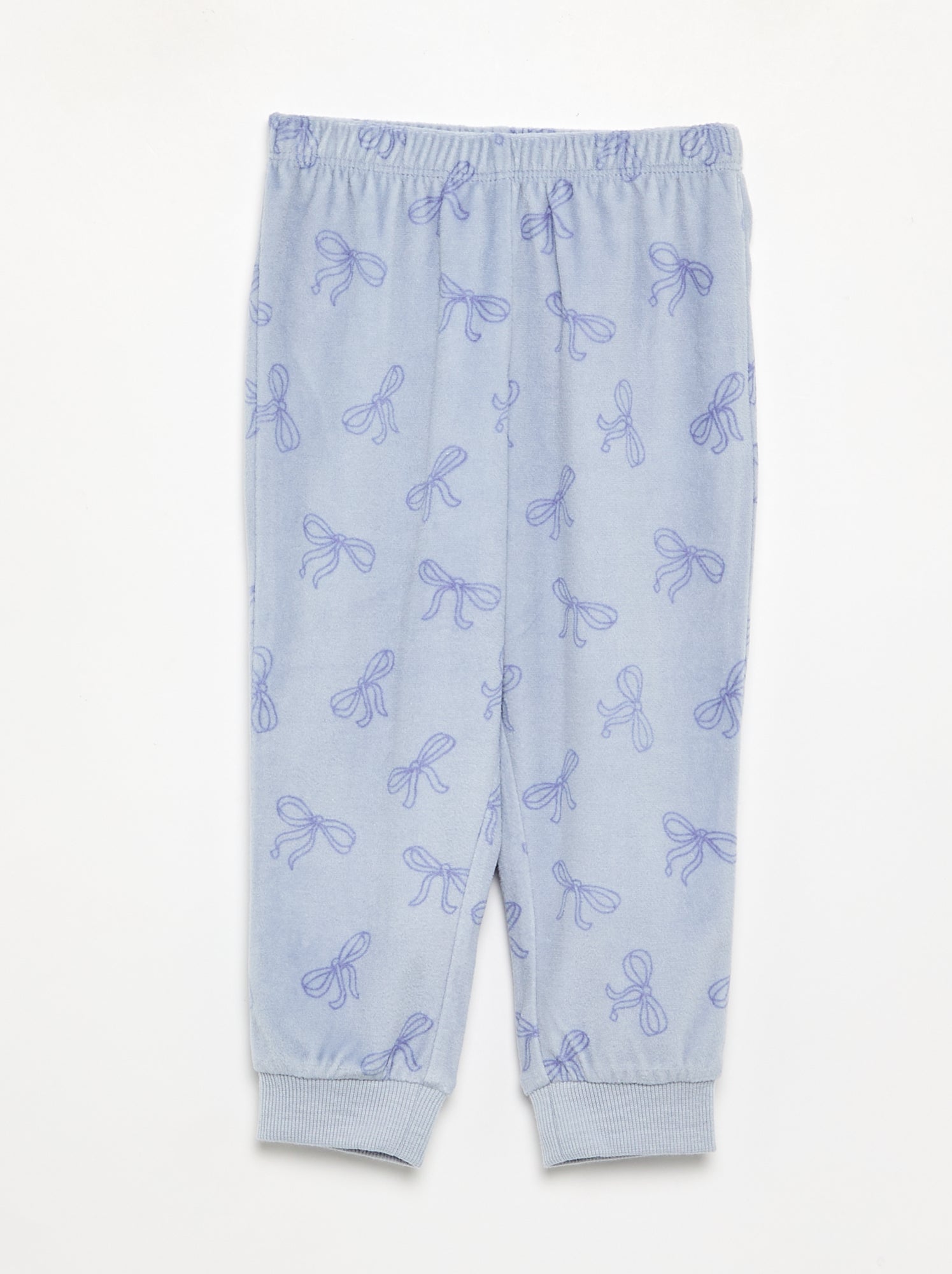Lot de 2 pyjamas 2 pièces en polaire imprimé - Violet