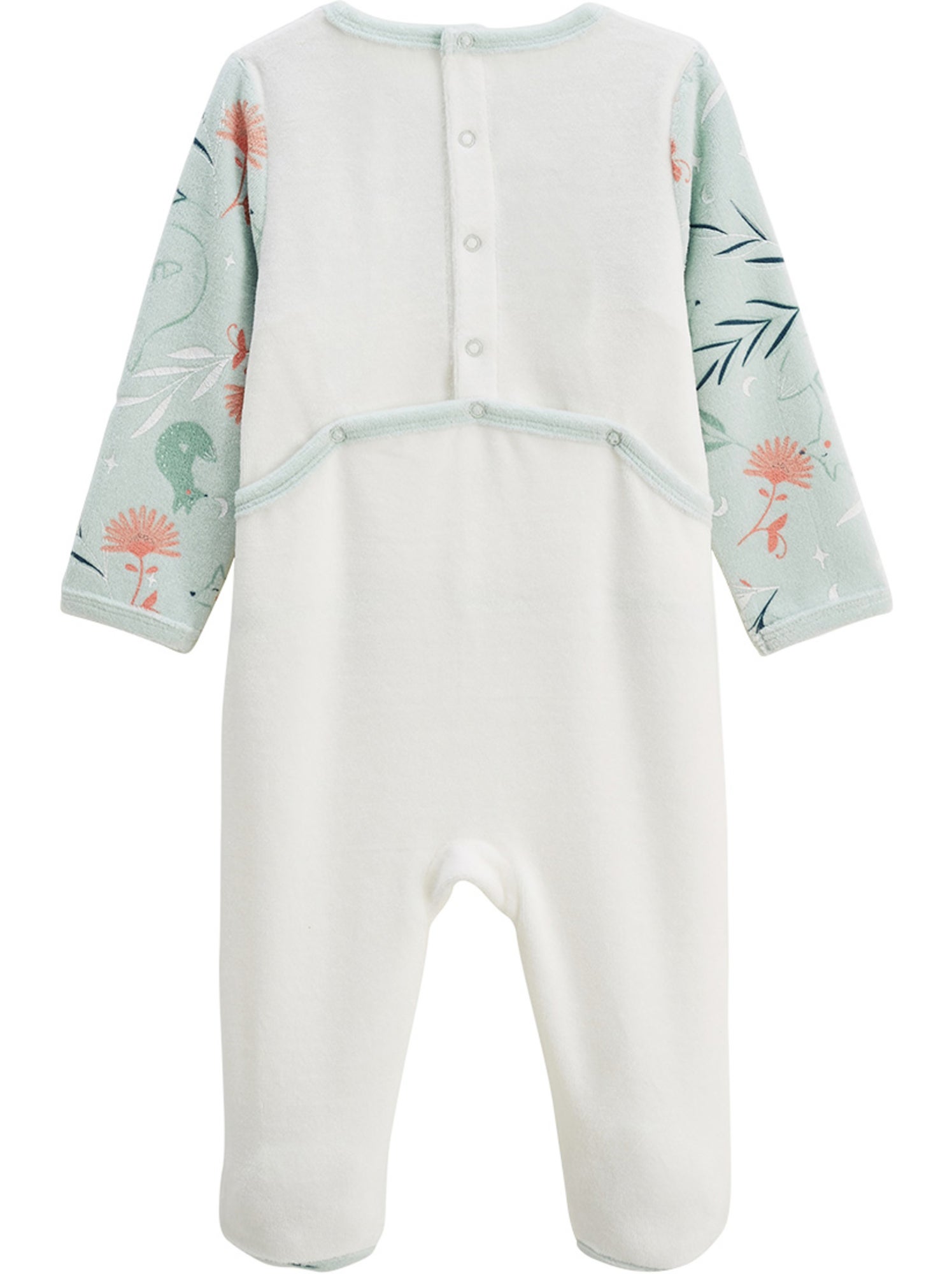 Lot de 2 pyjamas bébé en velours dina - Bleu