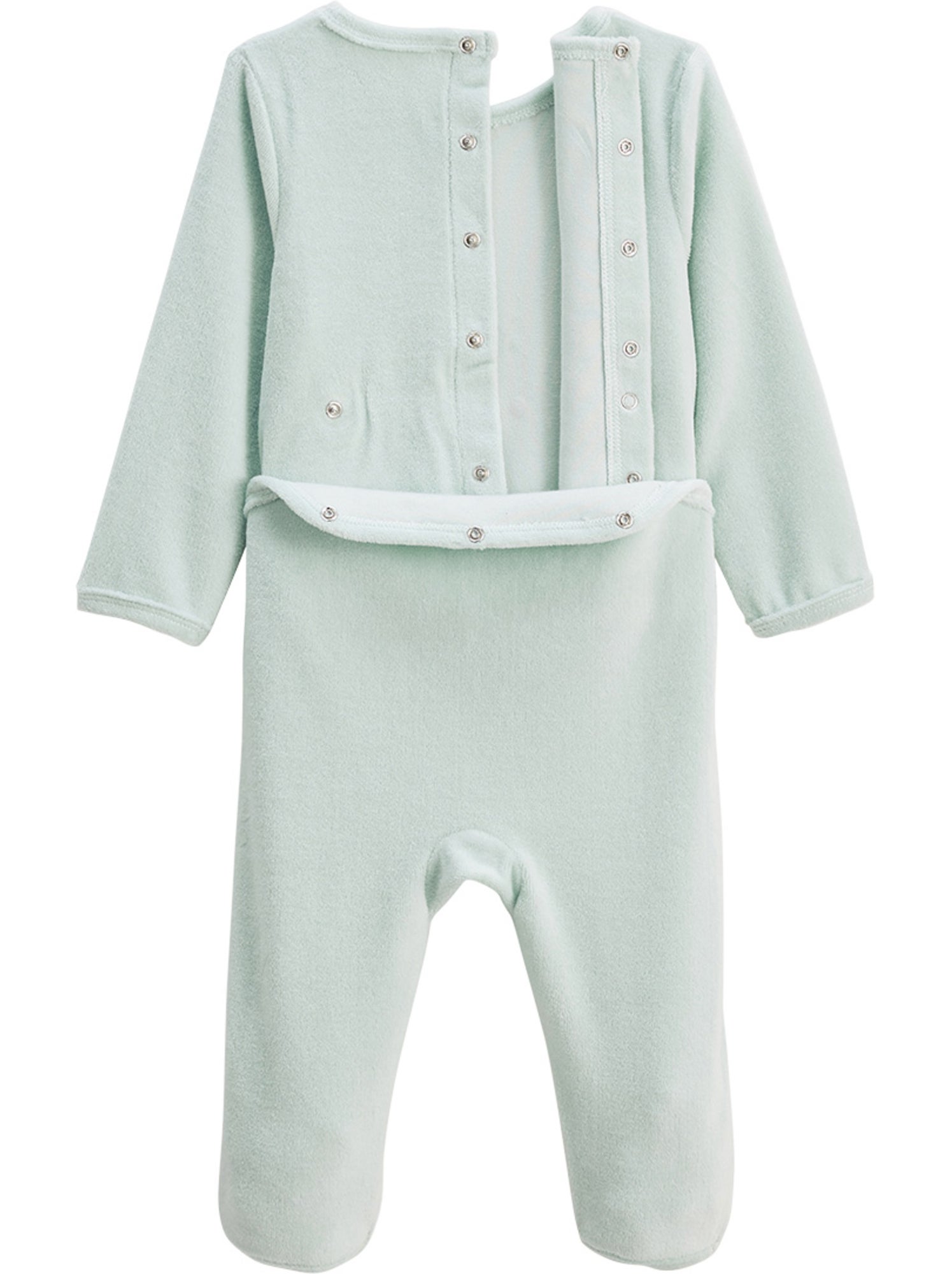 Lot de 2 pyjamas bébé en velours dina - Bleu
