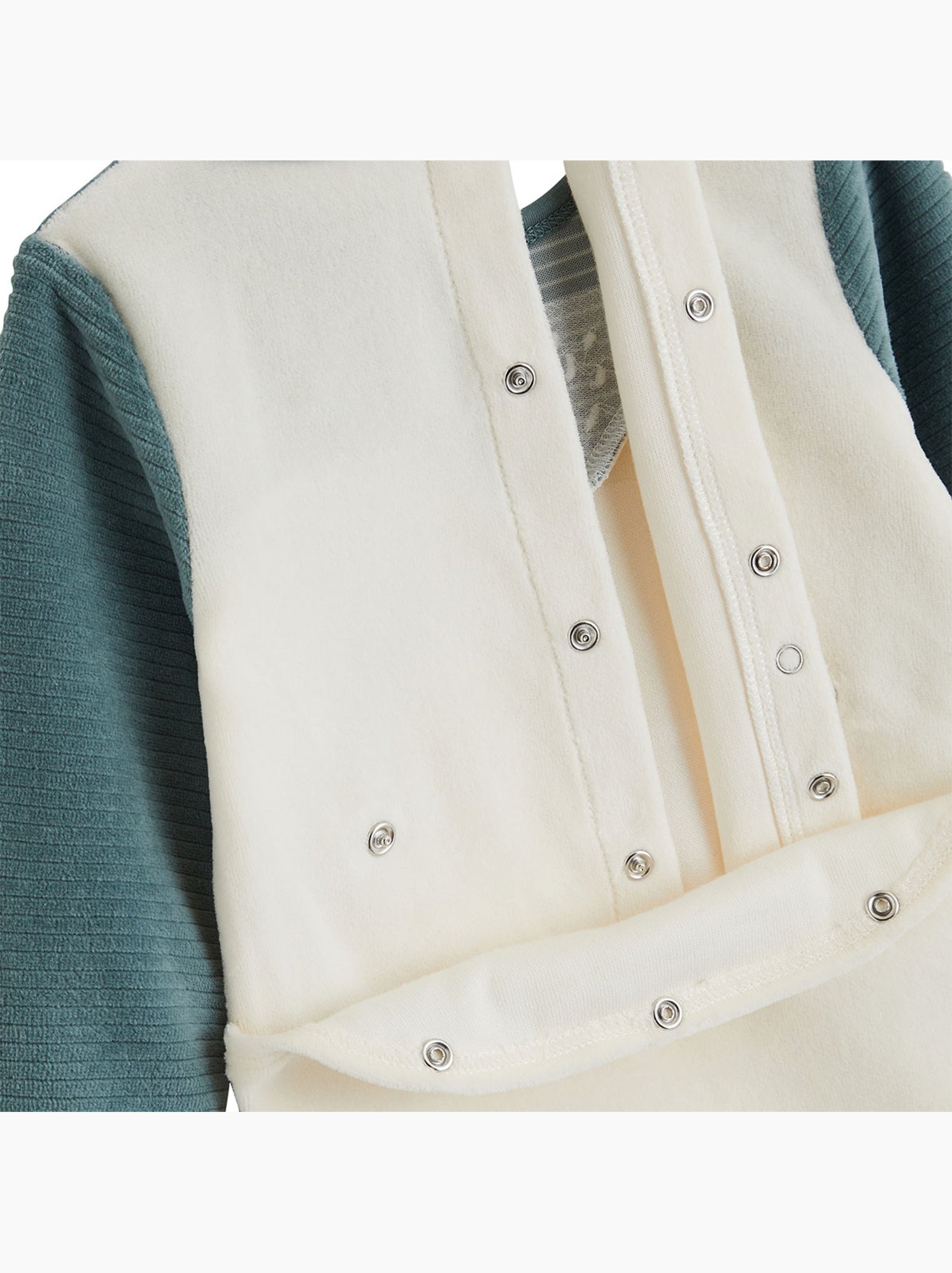 Lot de 2 pyjamas bébé en velours ginkgo - Vert
