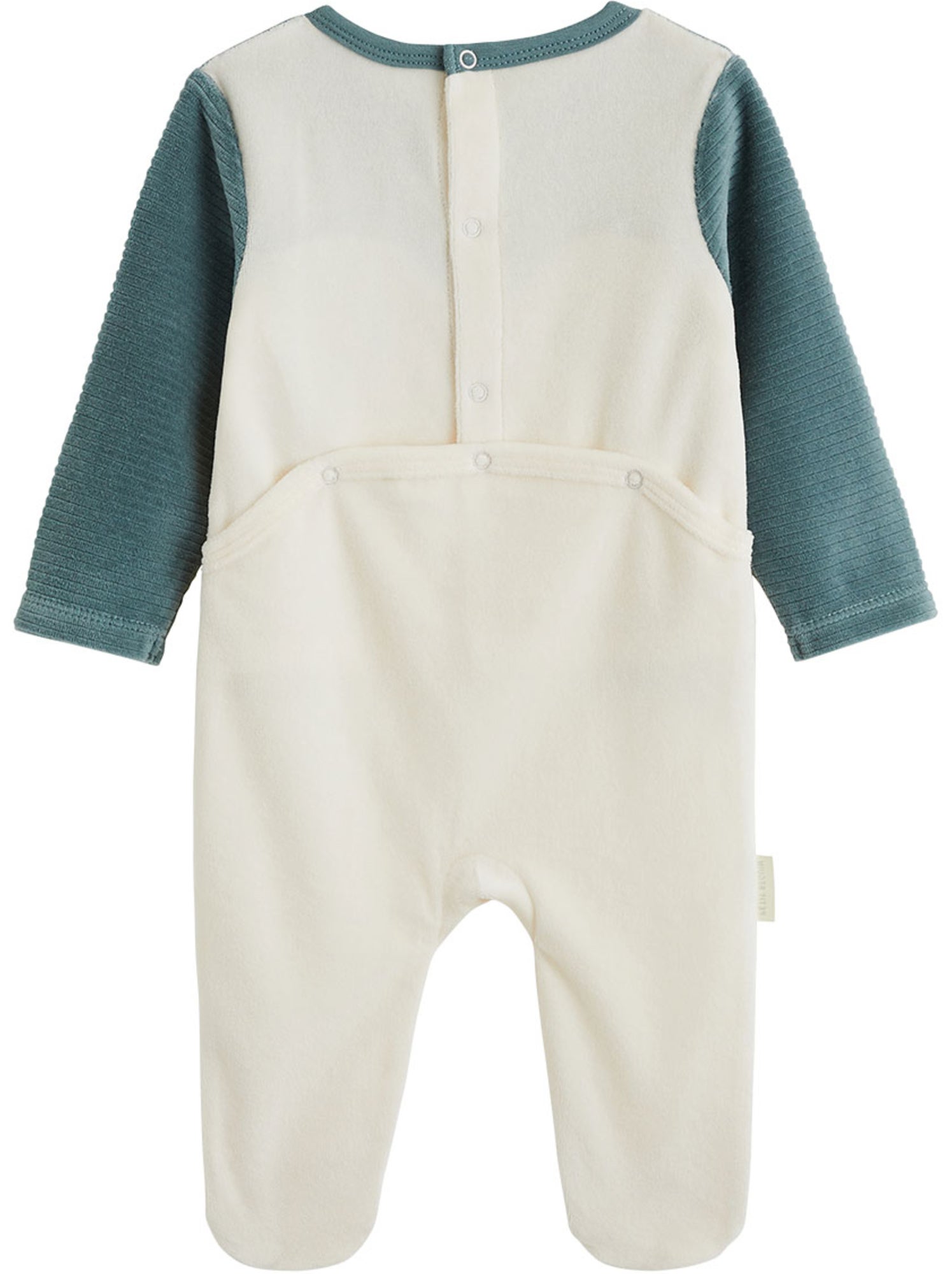 Lot de 2 pyjamas bébé en velours ginkgo - Vert