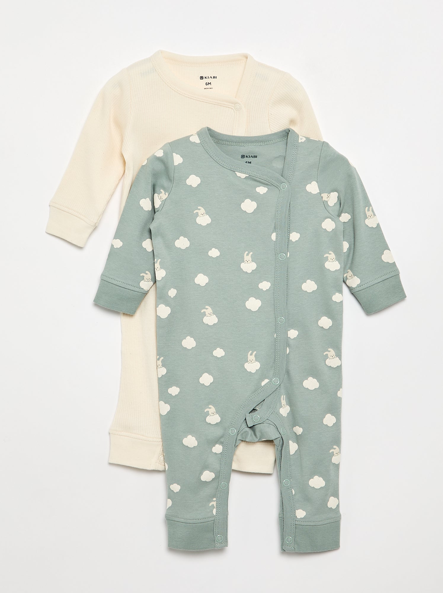 Lot de 2 pyjamas - collection facile à enfiler - Vert