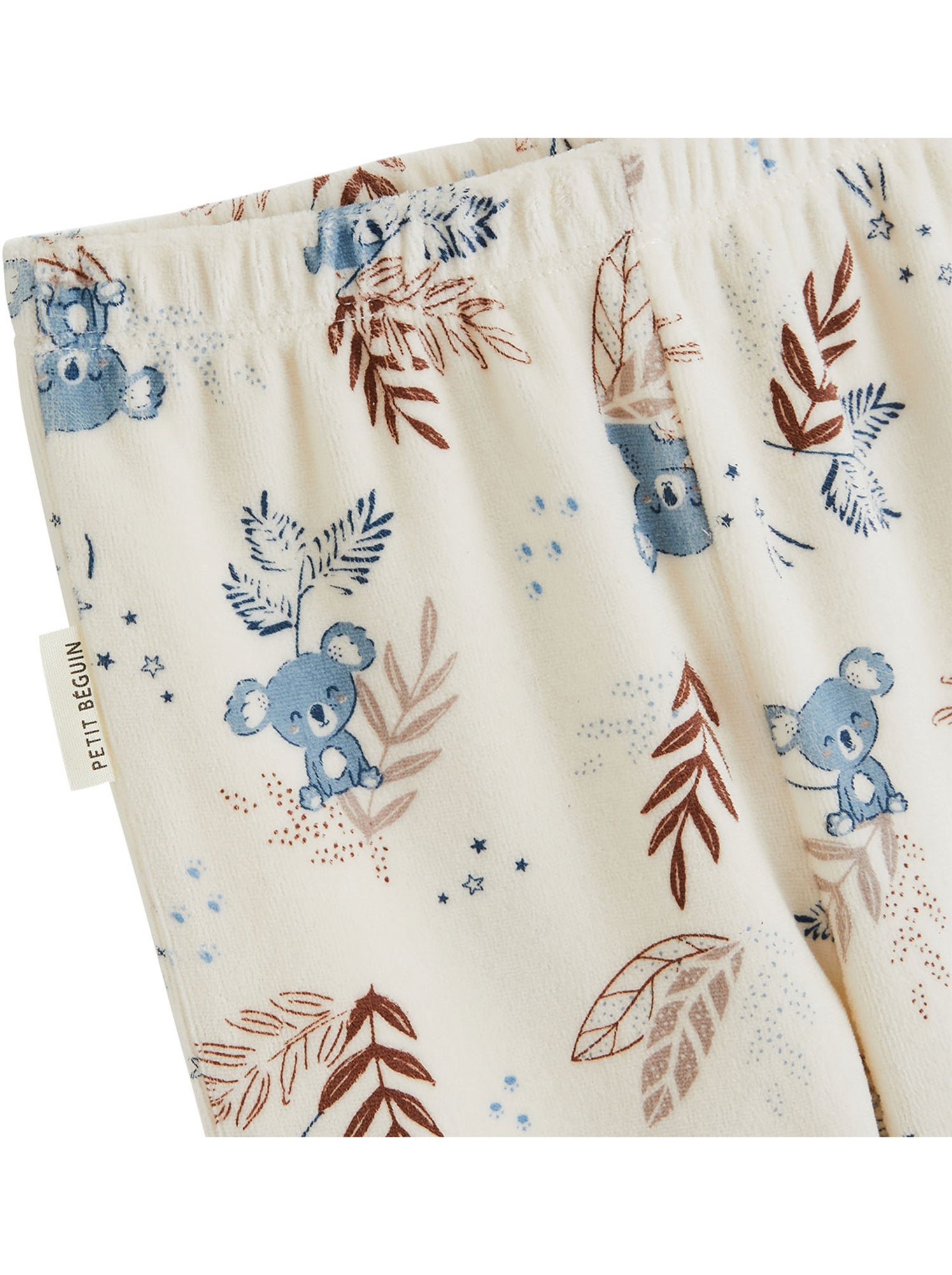 Lot de 2 pyjamas enfant 2 pièces en velours mathéo - Bleu
