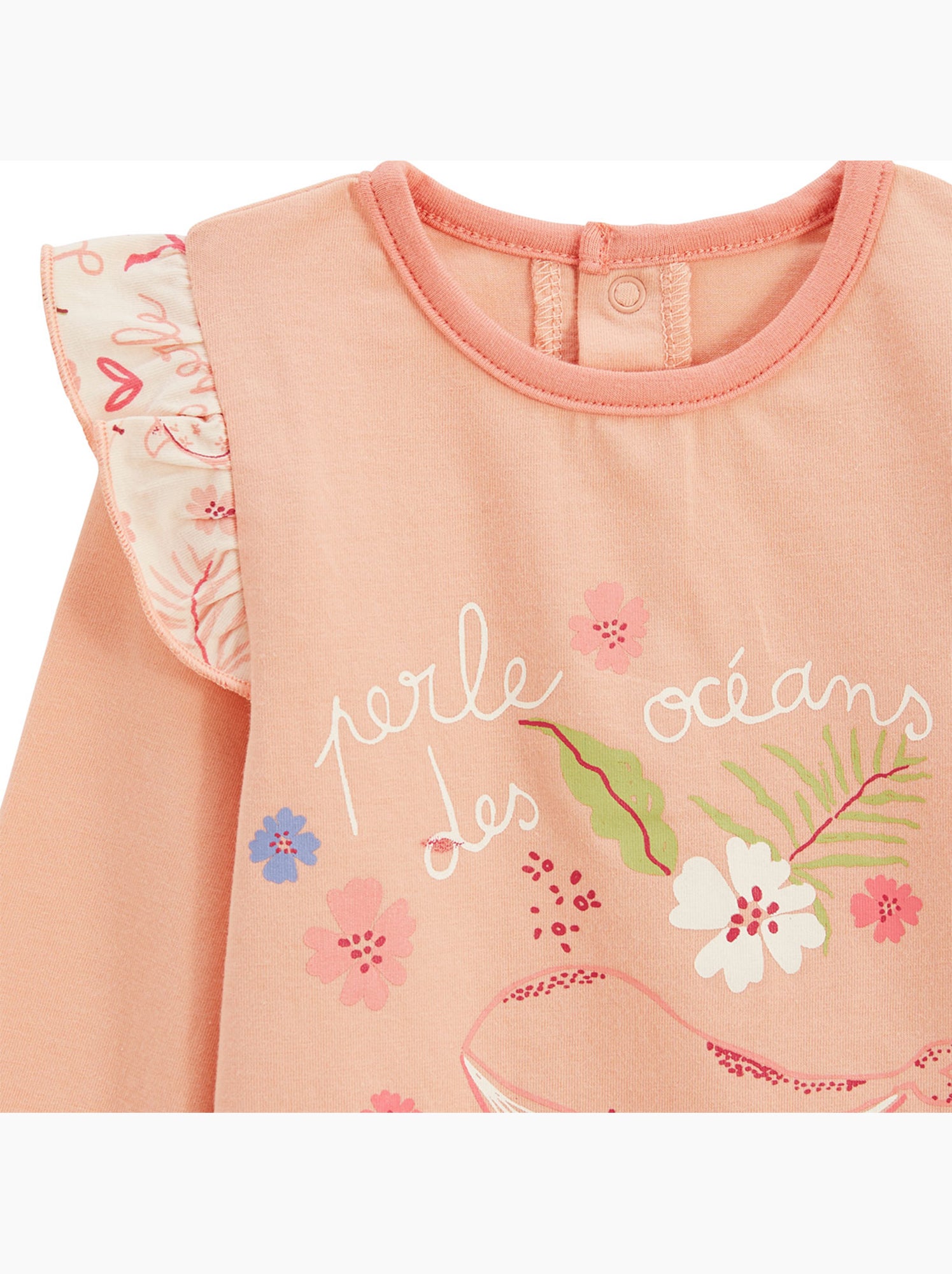 Lot de 2 pyjamas enfant 2 pièces santa giulia - Corail