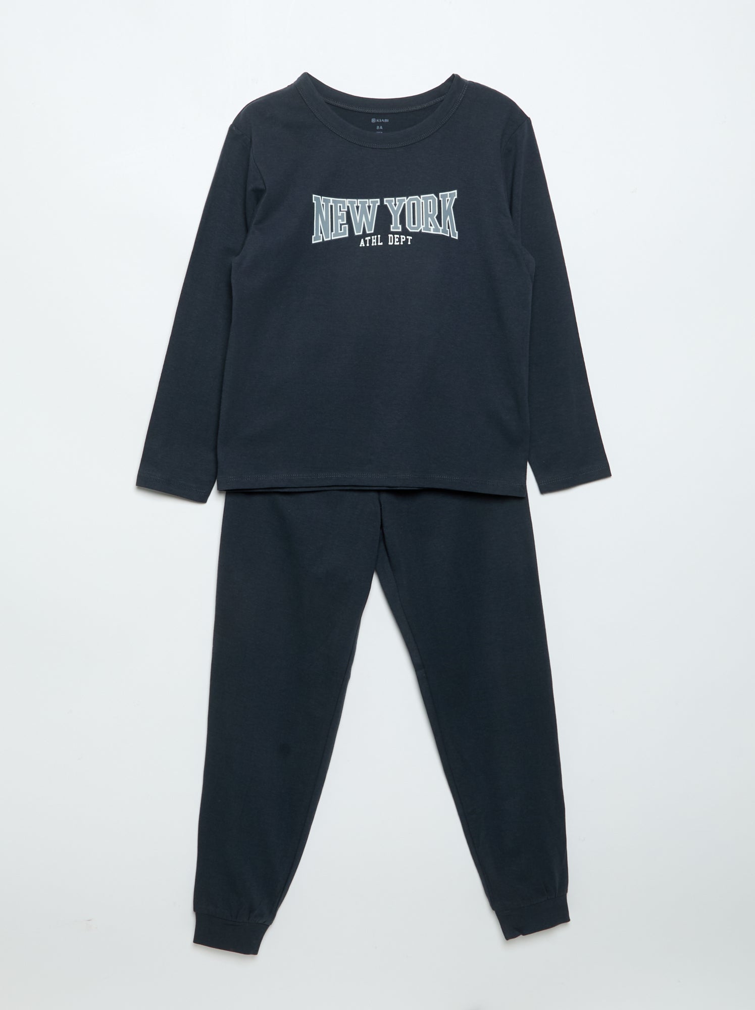 Lot de 2 pyjamas longs en jersey - Bleu