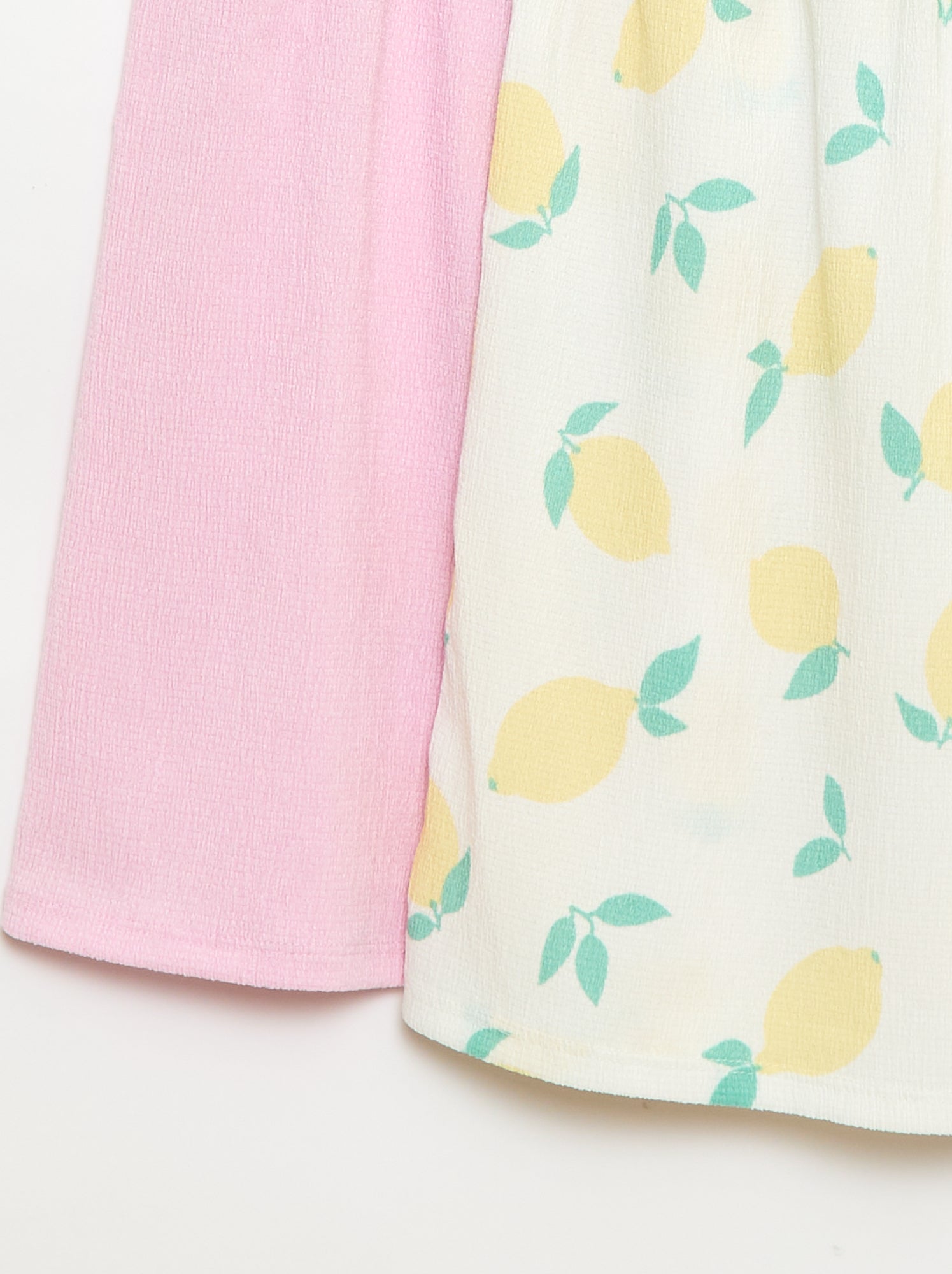 Lot de 2 robes en maille crêpée - Blanc (FNS39_1)