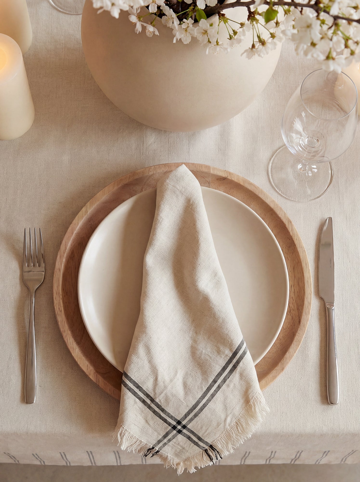 Lot de 2 serviettes de table 40x40 cm - Kiabi Home - BEIGE