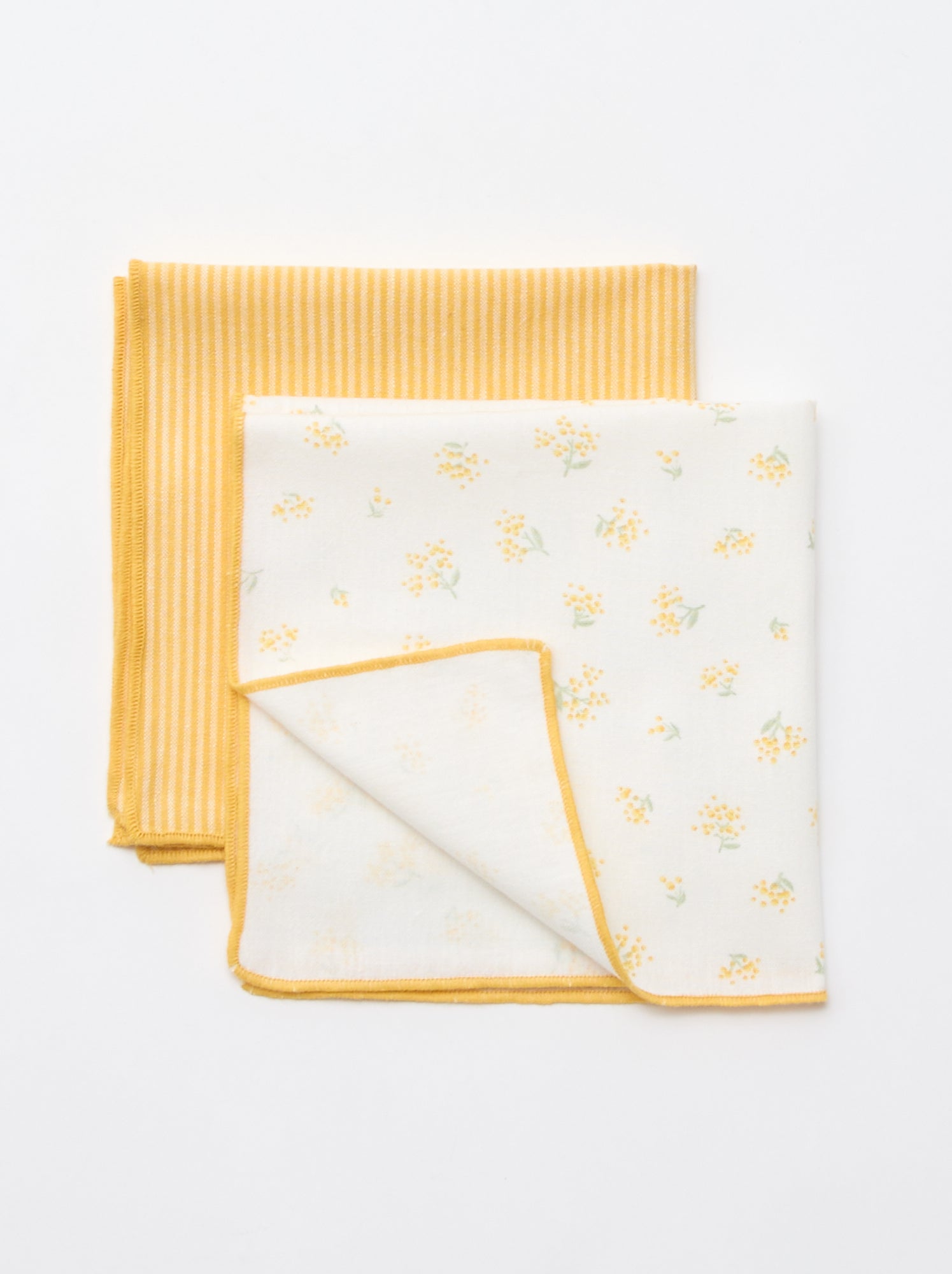 Lot de 2 serviettes de table - Jaune