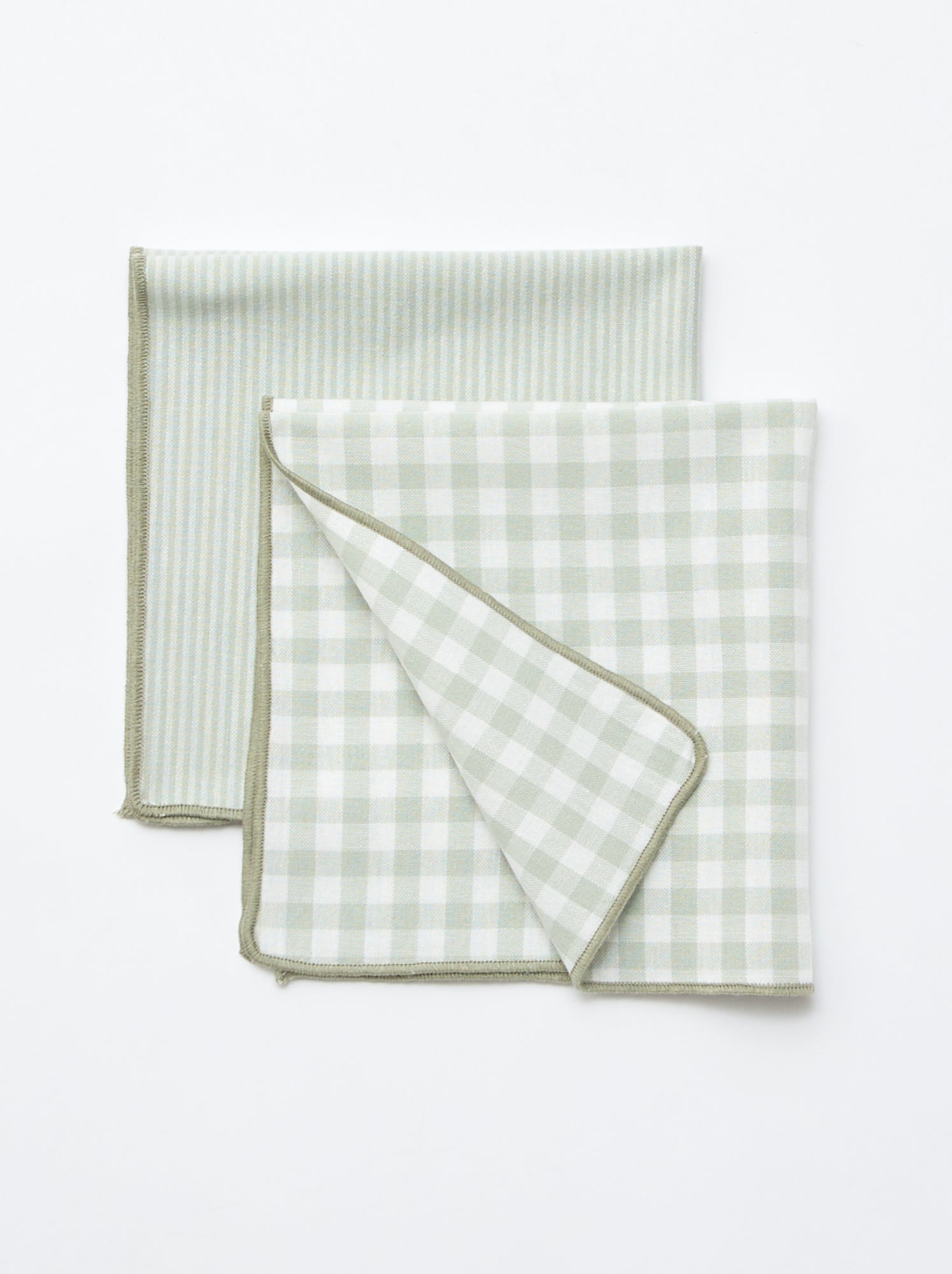 Lot de 2 serviettes de table - Vert