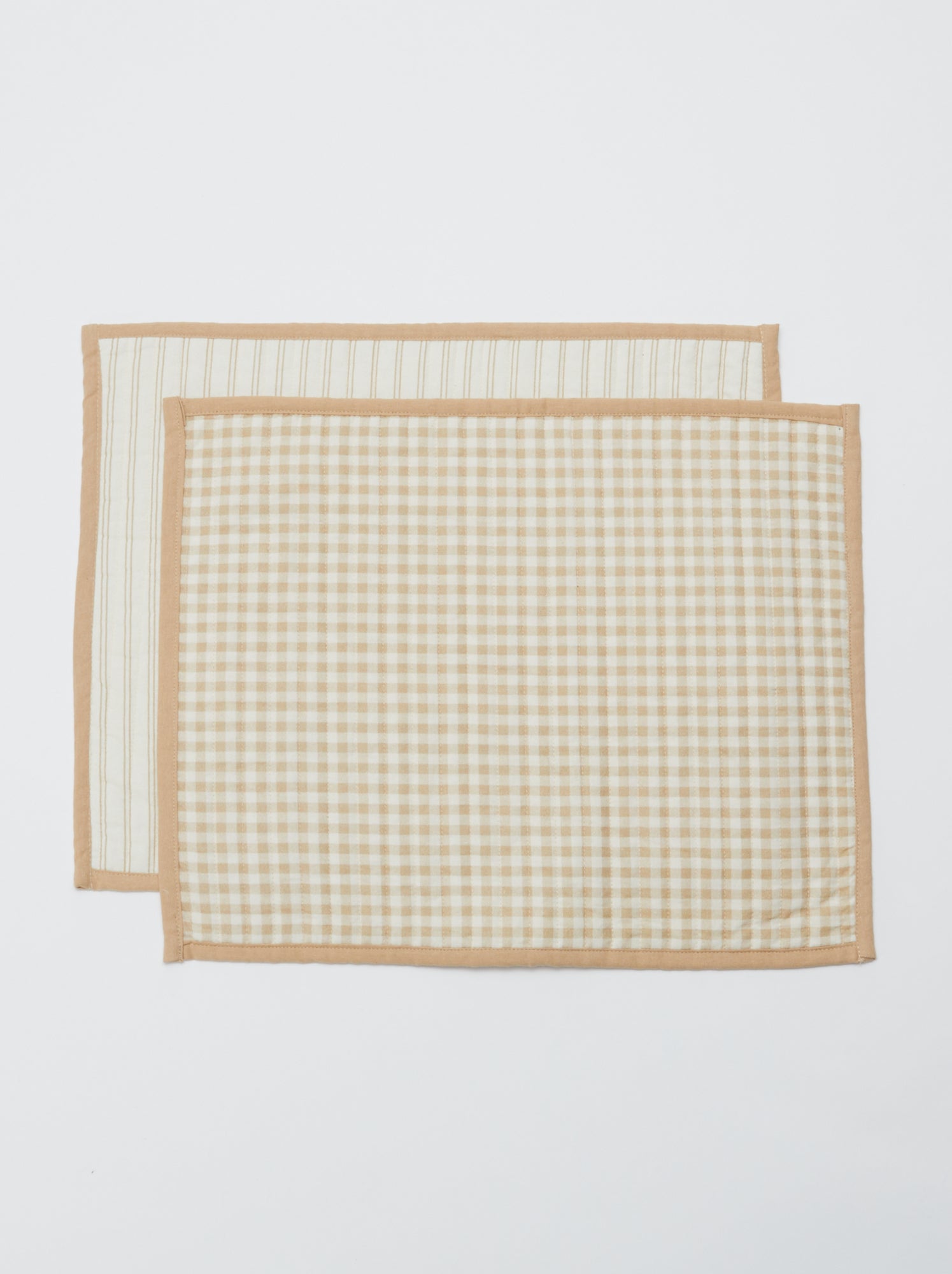 Lot de 2 sets de table 32 x 40 cm double imprimé - Kiabi Home - Beige
