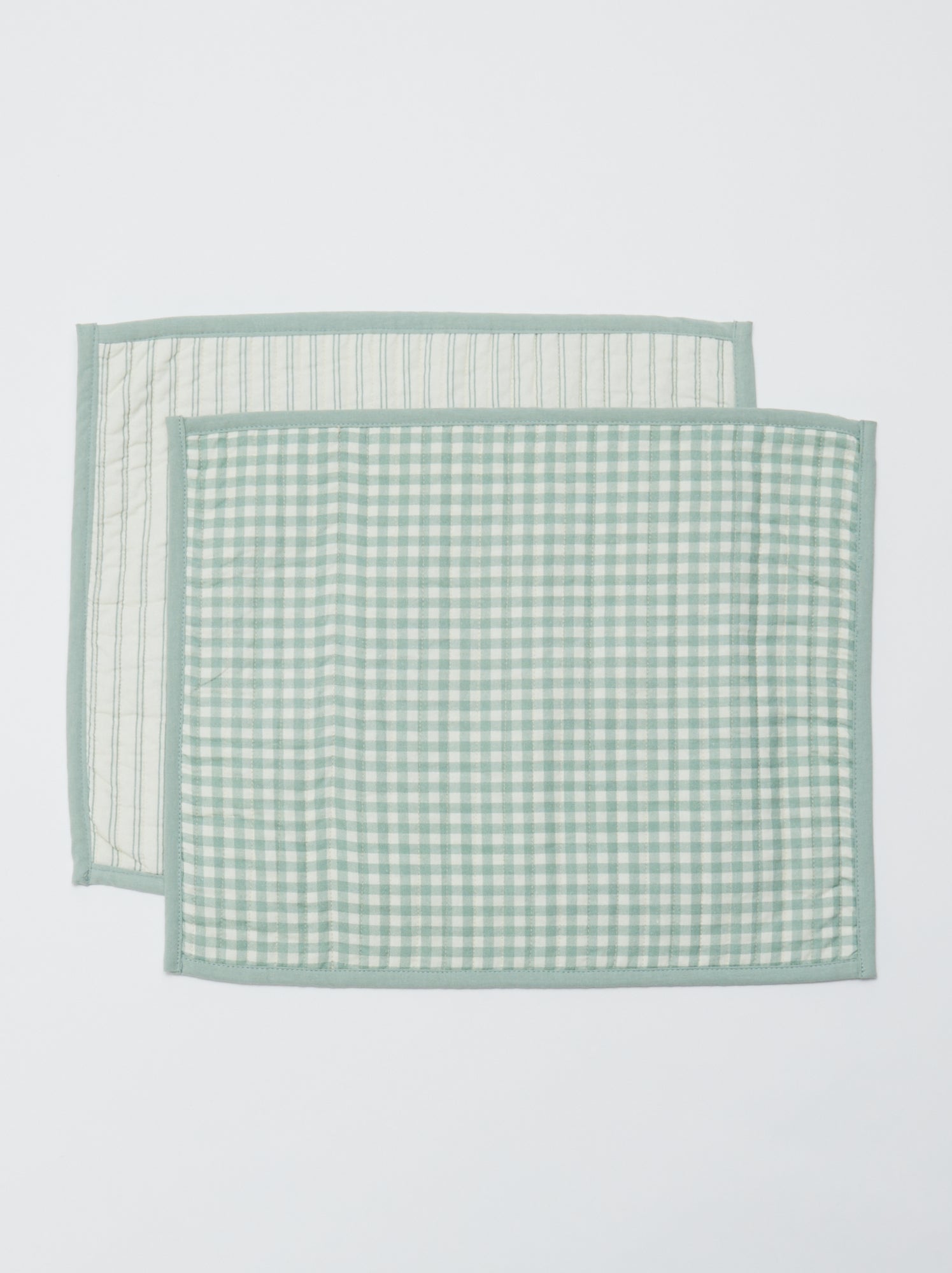 Lot de 2 sets de table 32 x 40 cm double imprimé - Kiabi Home - Bleu