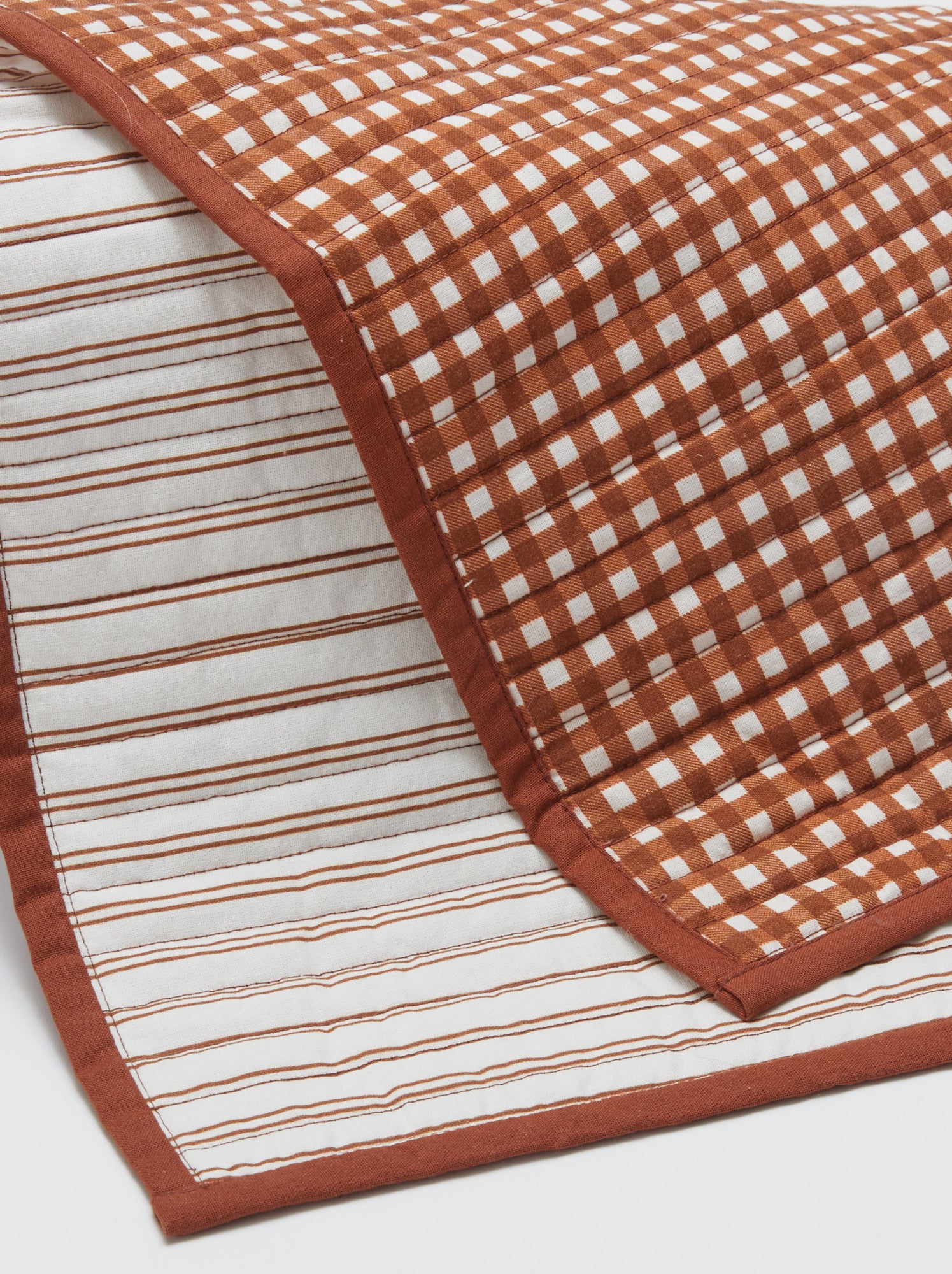 Lot de 2 sets de table 32 x 40 cm double imprimé - Kiabi Home - Marron