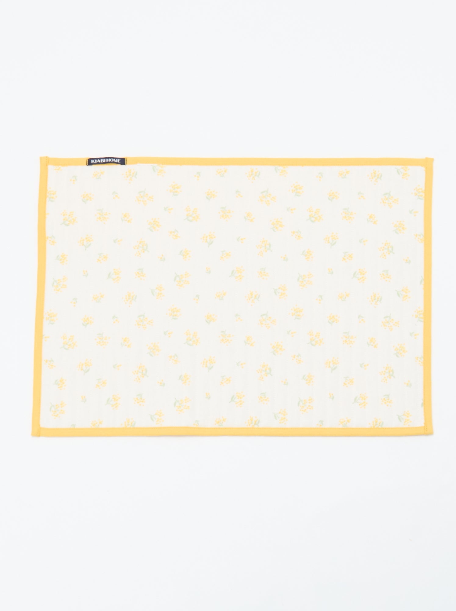 Lot de 2 sets de table à carreaux - Jaune