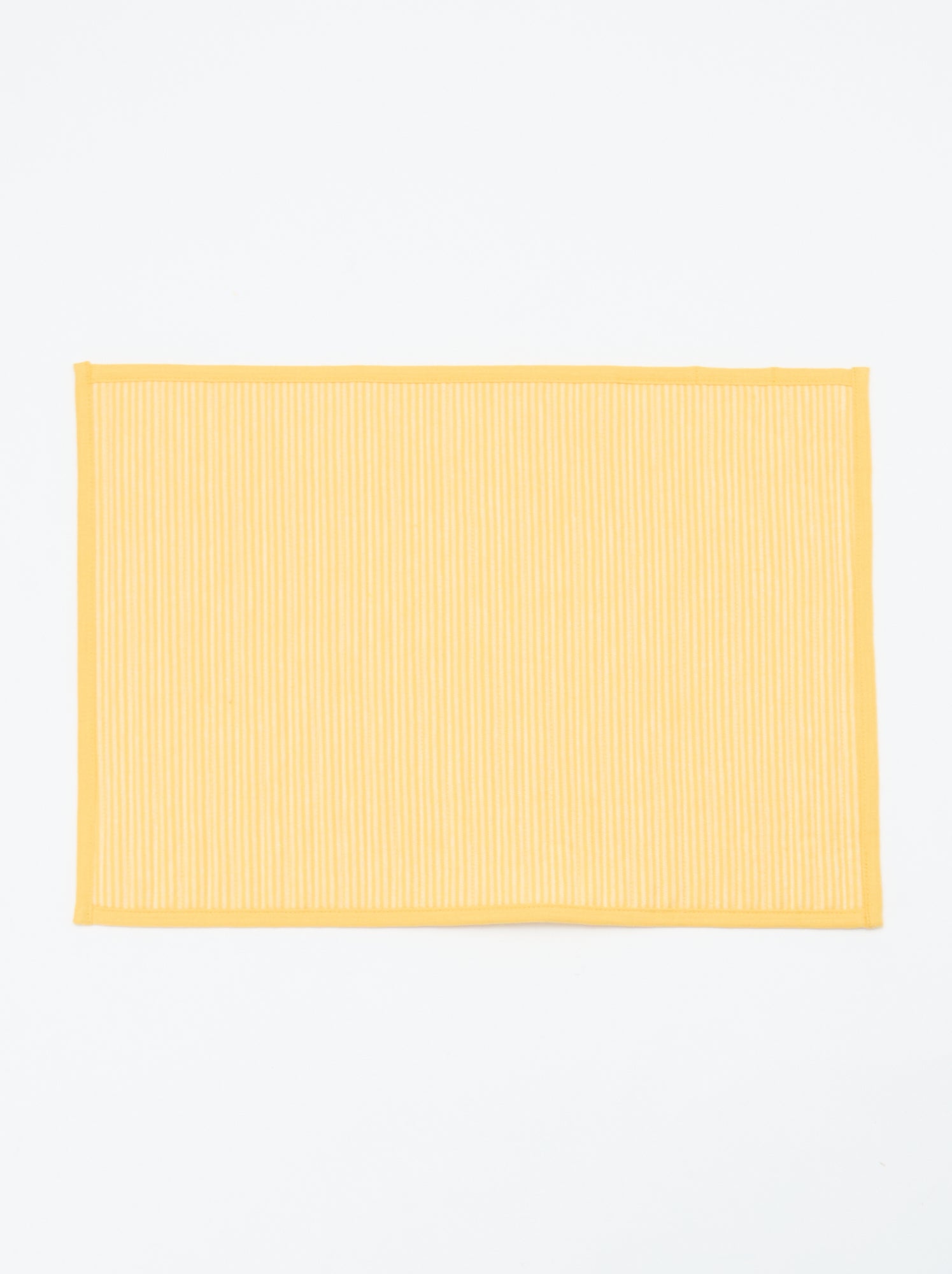 Lot de 2 sets de table à carreaux - Jaune