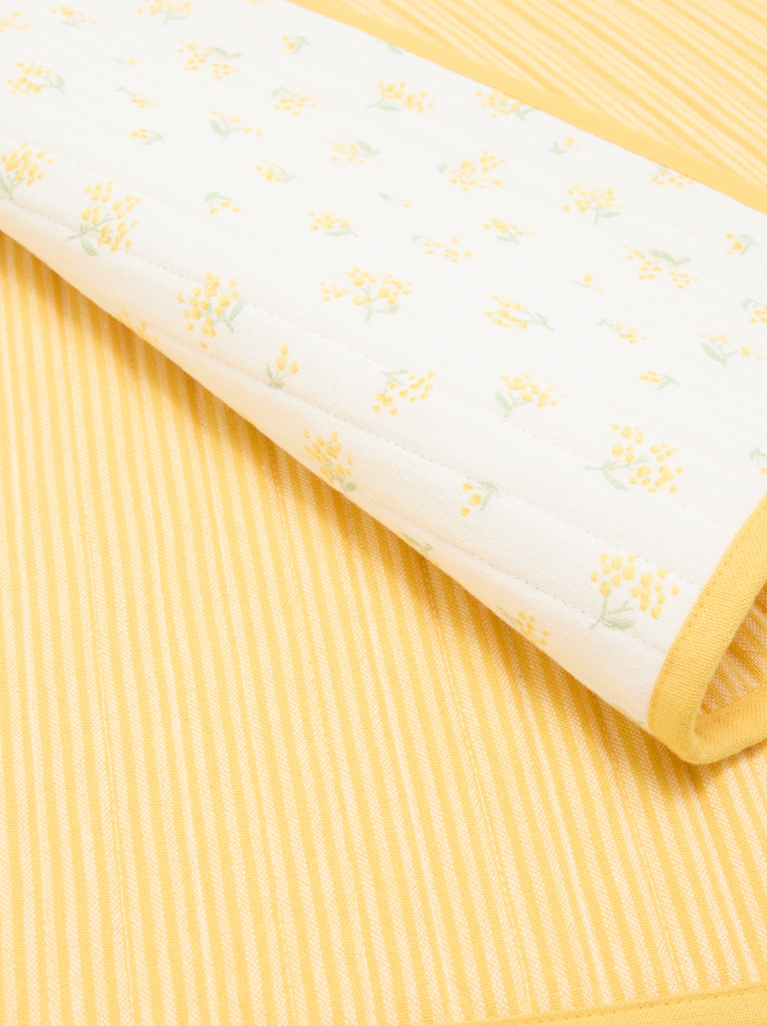 Lot de 2 sets de table à carreaux - Jaune