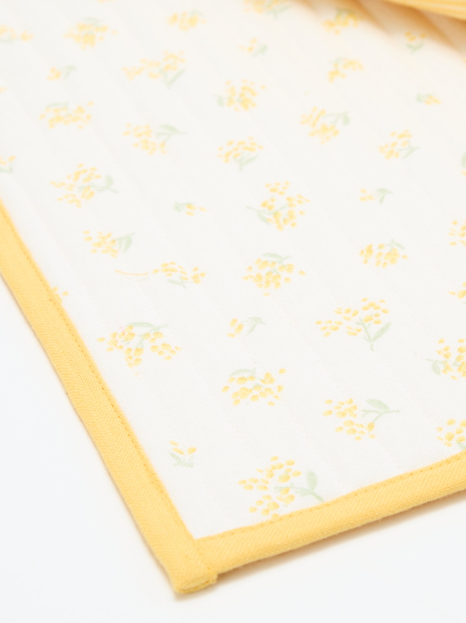 Lot de 2 sets de table à carreaux - Jaune